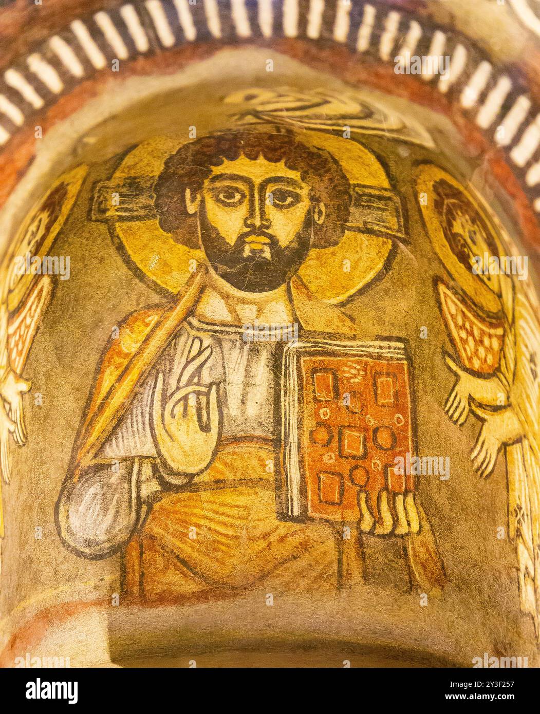 Égypte, Vieux Caire, objets exposés au Musée copte. Banque D'Images