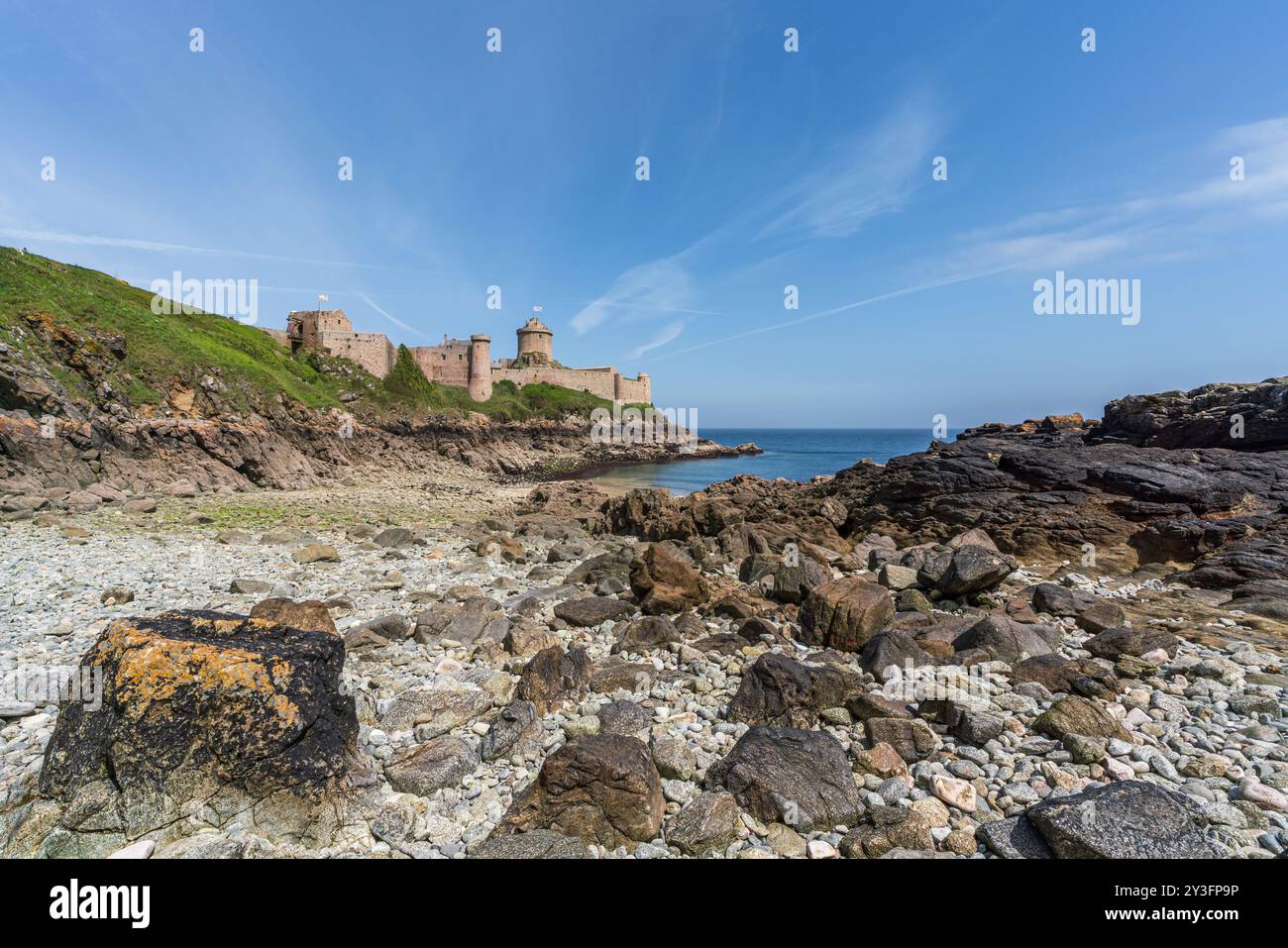 Fort la Latte, ou le Château du Rocher Goyon en Bretagne Banque D'Images