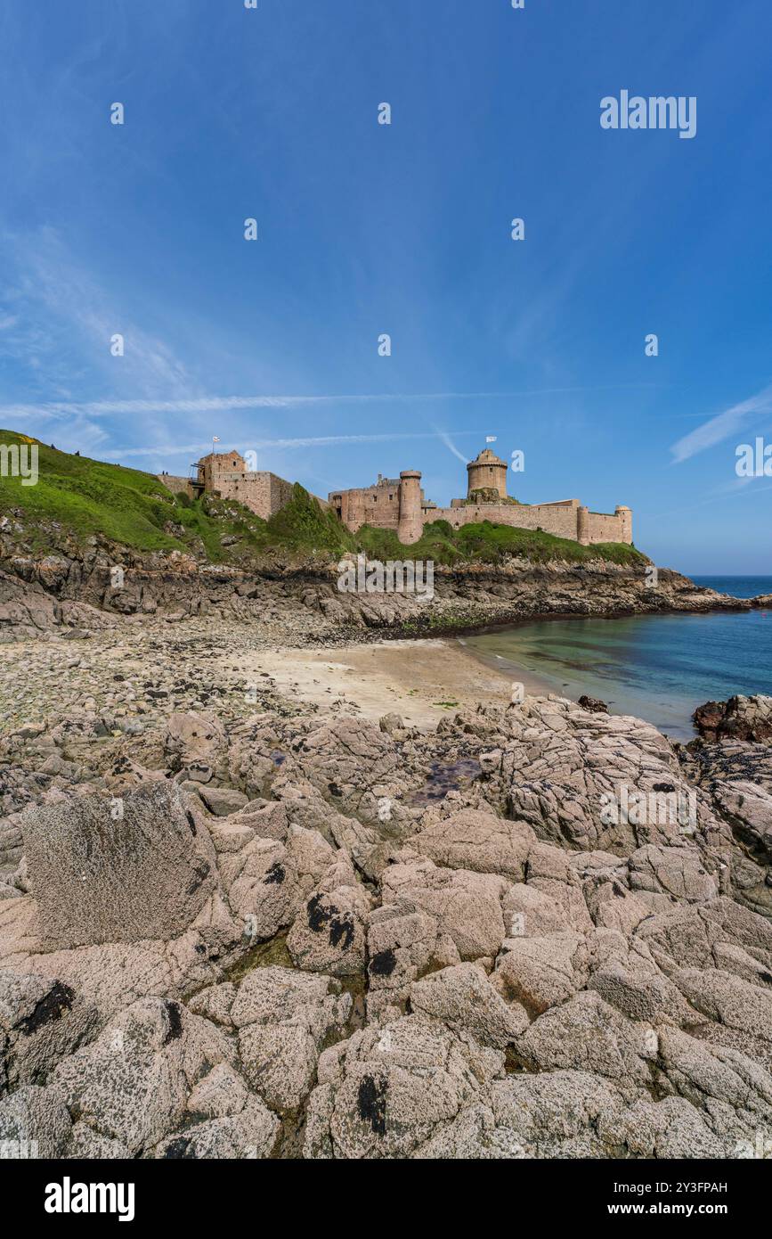 Fort la Latte, ou le Château du Rocher Goyon en Bretagne Banque D'Images