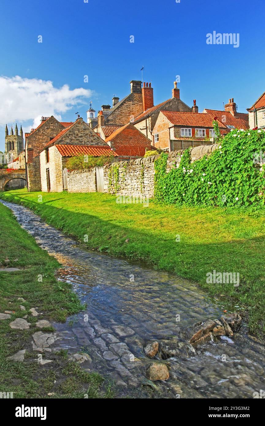 Ville de marché historique de Helmsley dans le Yorkshire du Nord un après-midi d'été Banque D'Images