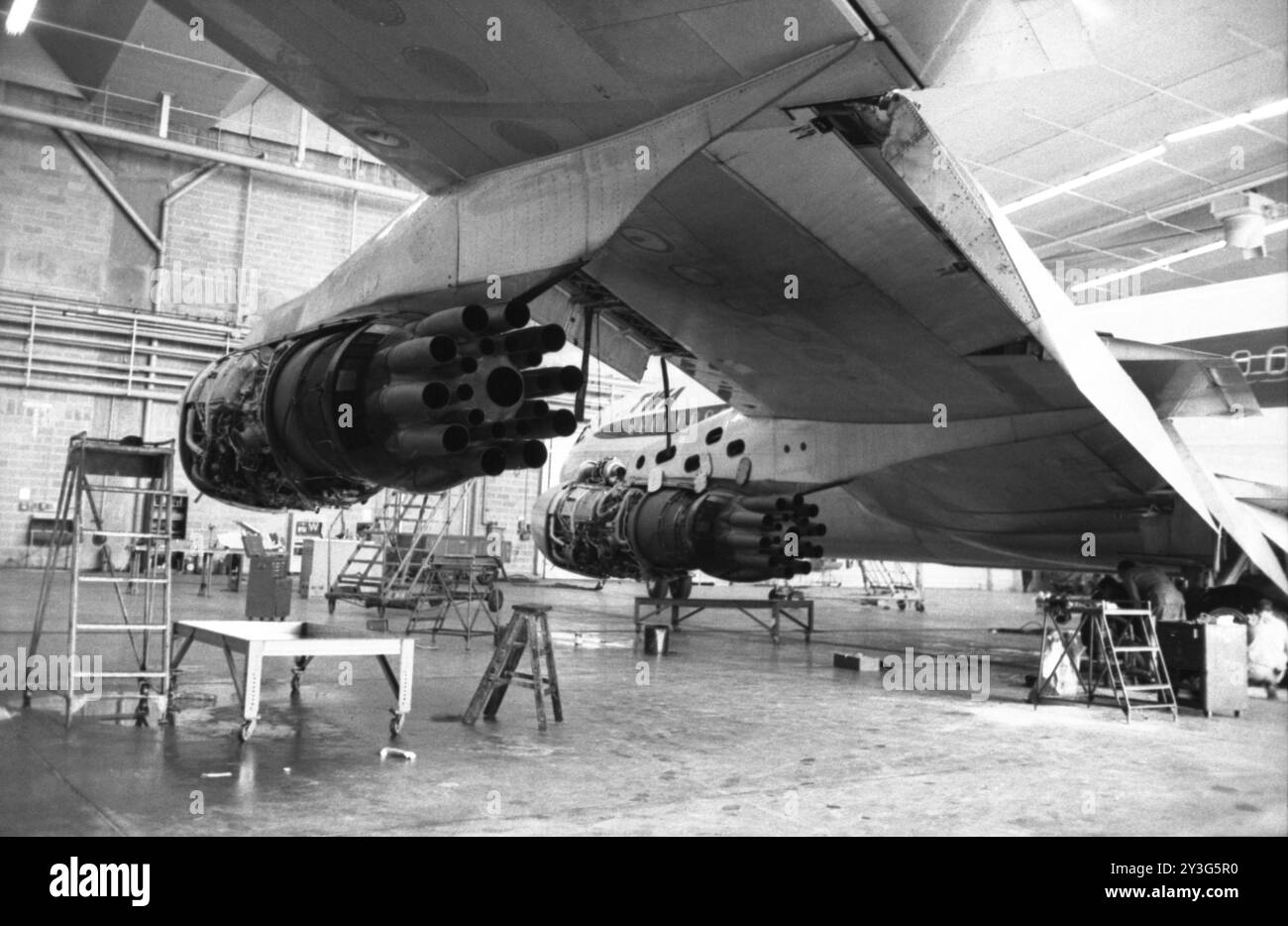 Un Boeing 707 de TRANS World Airlines à l'aéroport d'Idlewild le 28 avril 1959. Banque D'Images