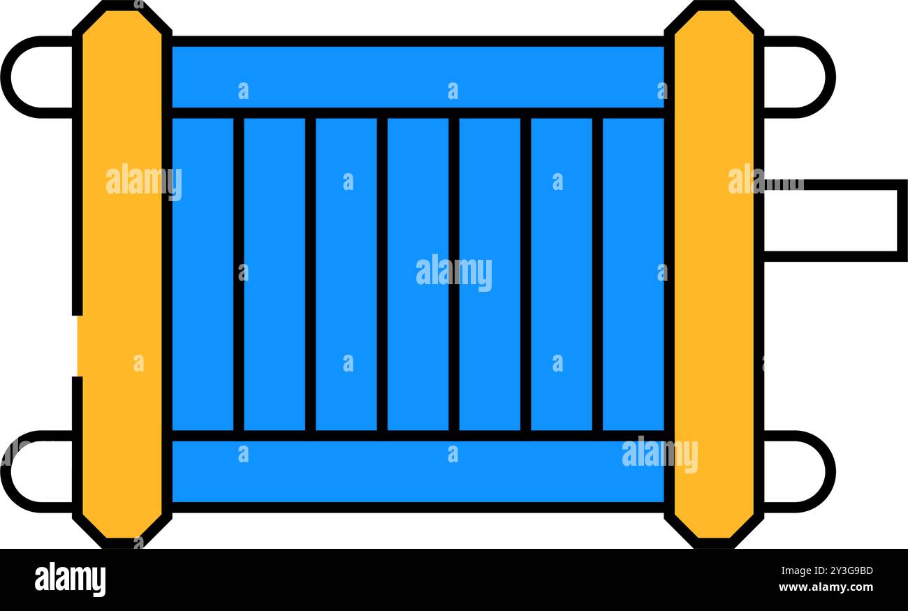 illustration en couleur de l'icône hydrogène du générateur Illustration de Vecteur