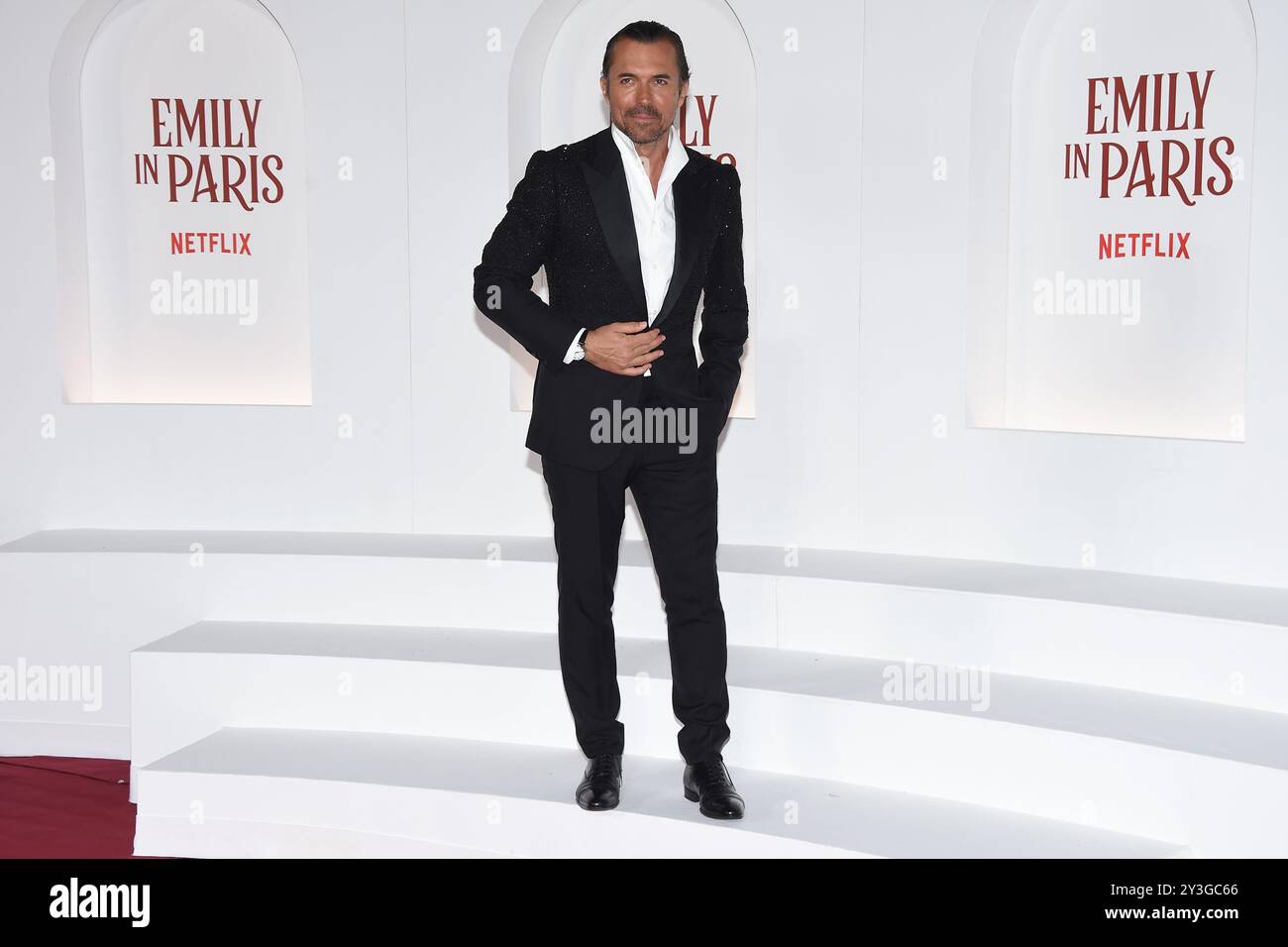 Roma, Latium. 10 septembre 2024. William Abadie lors du tapis rouge Emily in Paris quatrième saison. Rome (Italie), 10 septembre 2024 crédit : massimo insabato/Alamy Live News Banque D'Images