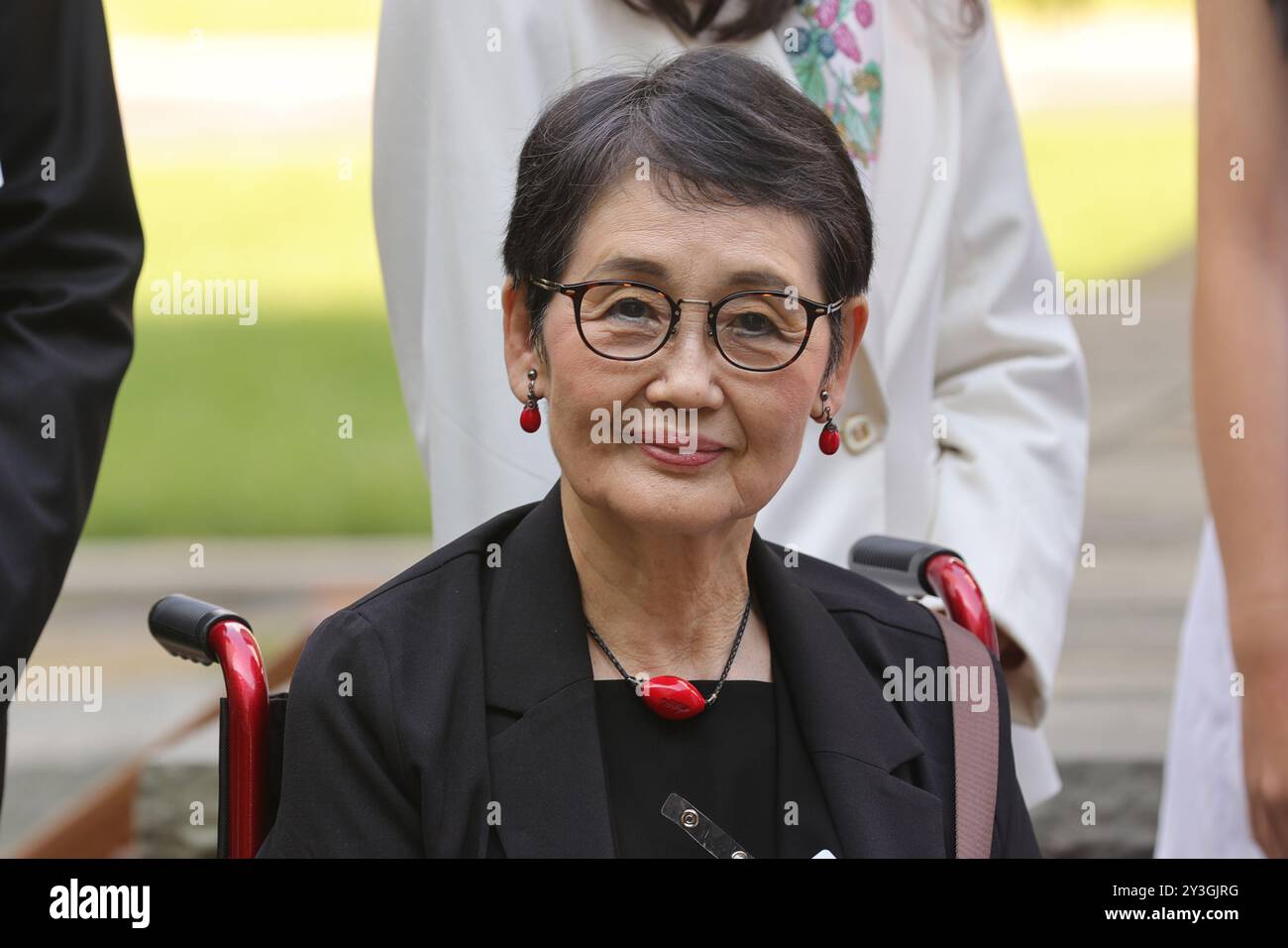 New York, États-Unis, 13 septembre 2024 : auteur Seiko Takase, après la sonnerie de la cloche de la paix au siège de l'ONU lors de la cérémonie de la Journée internationale de la paix 2024. Cette année marque le 25e anniversaire de l’adoption par l’Assemblée générale des Nations Unies de la Déclaration et du Programme d’action en faveur d’une culture de la paix. (21 septembre 2024) photo : Luiz Rampelotto/EuropaNewswire Banque D'Images