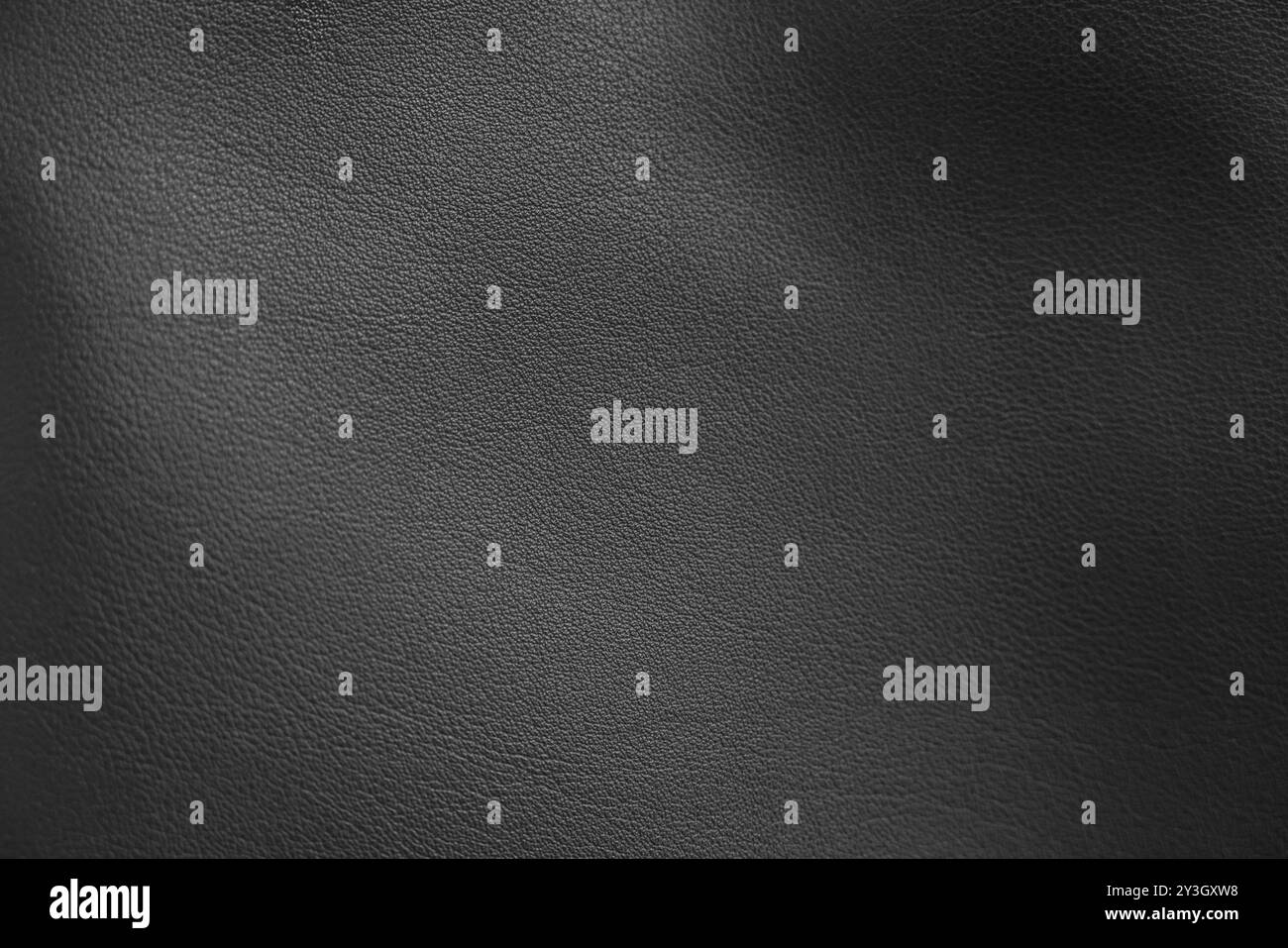 Cuir noir, vue rapprochée de la texture du matériau Banque D'Images