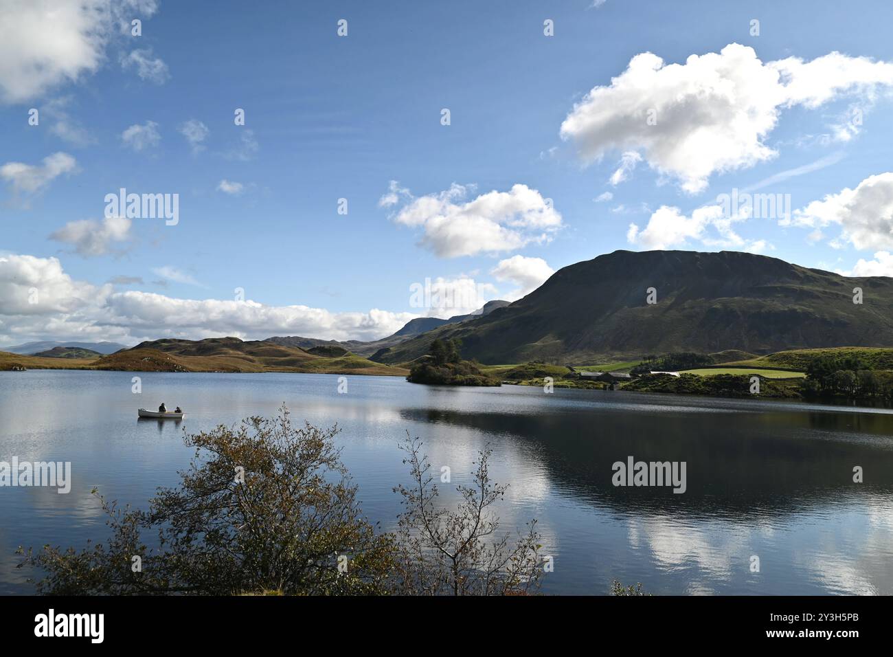 Llynnoedd Cregennan (Cregennan Lakes) Parc national d'Eryri (Snowdonia) - Nord du pays de Galles, Royaume-Uni - 13 septembre 2024 Banque D'Images