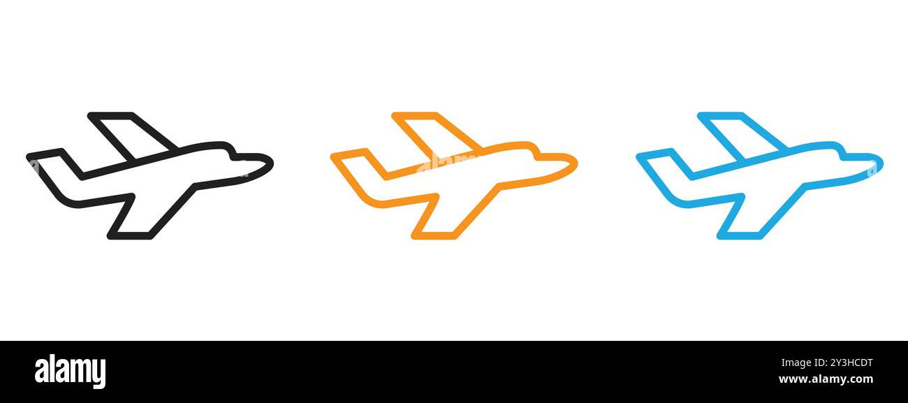 Collection de logo vectoriel d'icône plane pour l'interface utilisateur de l'application Web Illustration de Vecteur