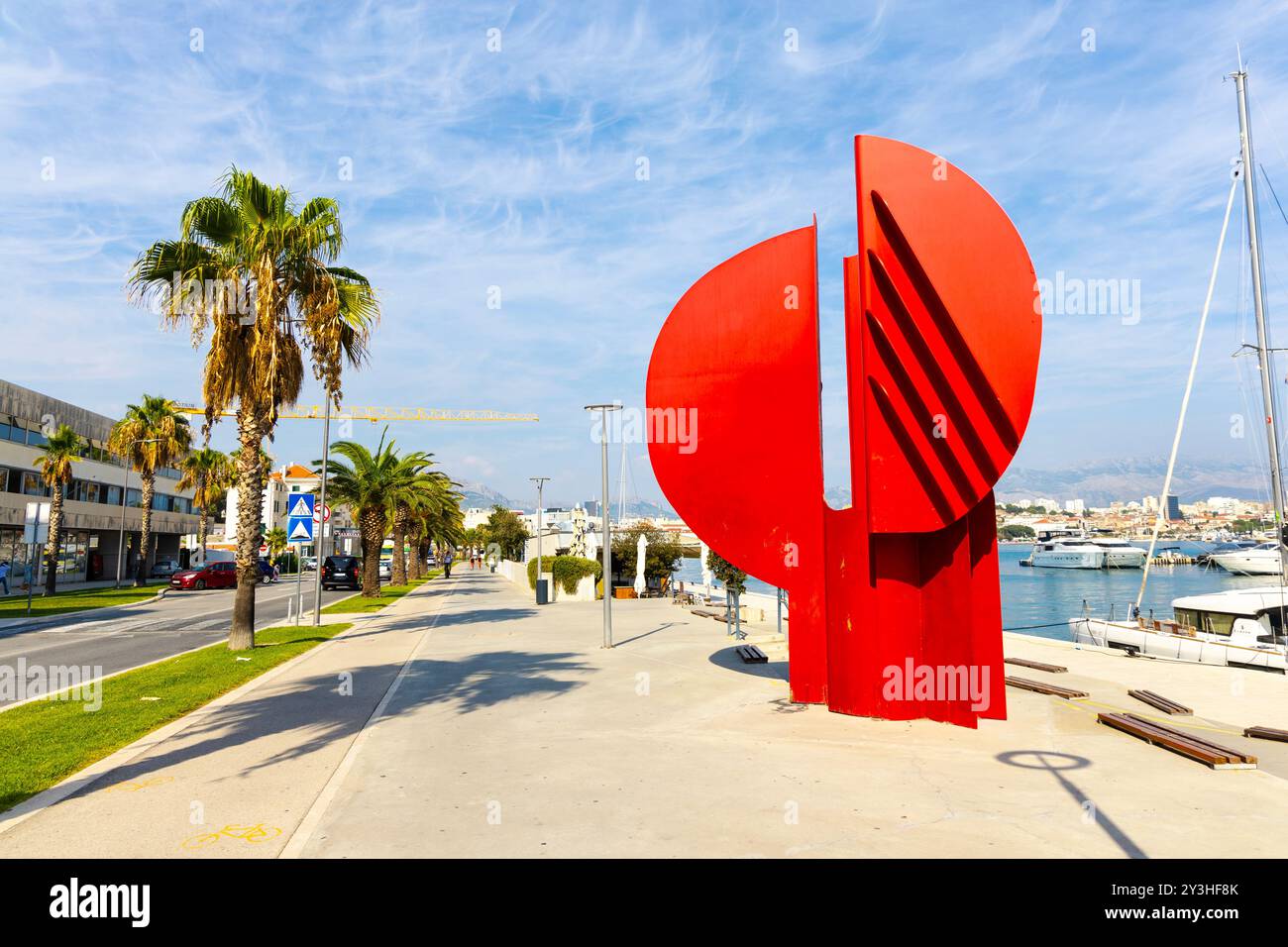 'Wind Rose' de Jagoda Buić sur la Cisjordanie ; Split ; Croatie Banque D'Images