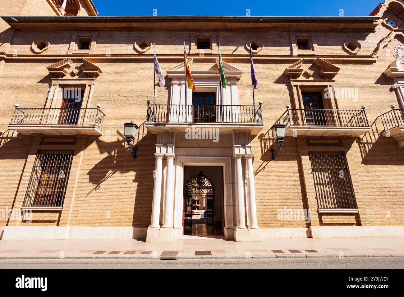 Hôtel de ville ou Ayuntamiento à Antequera. Antequera est une ville de la province de Malaga, la communauté de l'Andalousie en Espagne. Banque D'Images