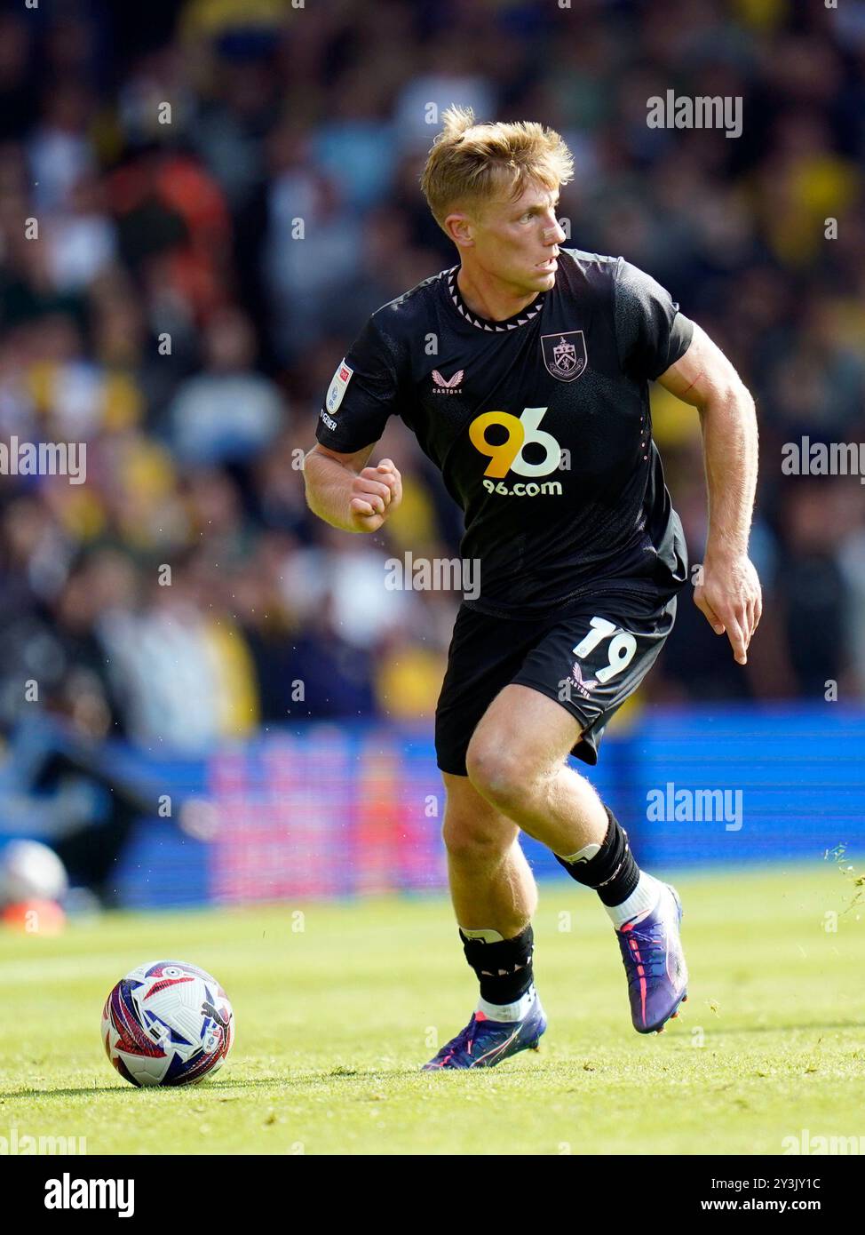 Zian Flemming de Burnley lors du Sky Bet Championship match à Elland Road, Leeds. Date de la photo : samedi 14 septembre 2024. Banque D'Images