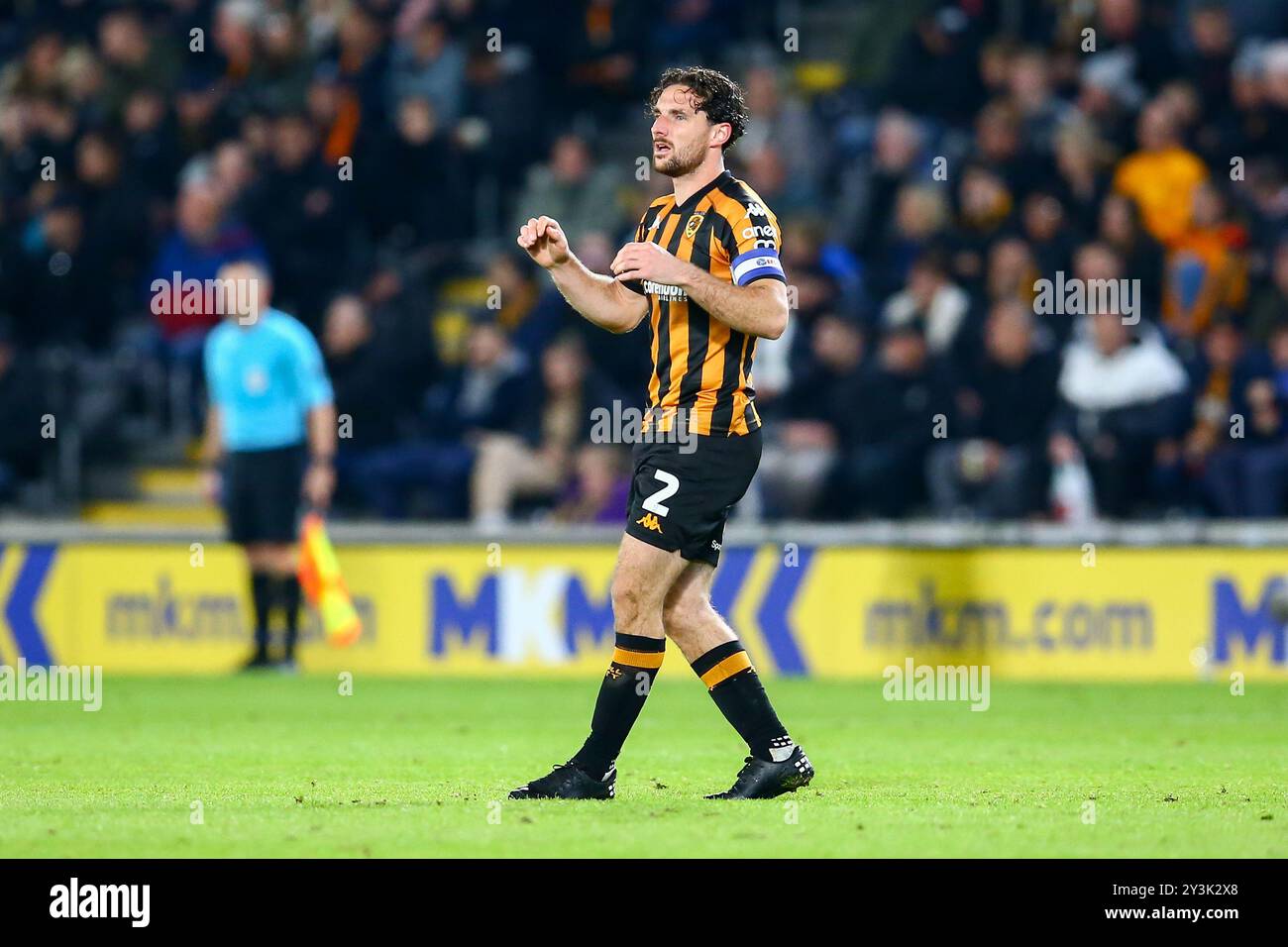 MKM Stadium, Hull, Angleterre - 14 septembre 2024 Lewie Coyle (2) de Hull City - pendant le match Hull City v Sheffield United, EFL Championship, 2024/25, MKM Stadium, Hull, Angleterre - 13 septembre 2024 crédit : Arthur Haigh/WhiteRosePhotos/Alamy Live News Banque D'Images