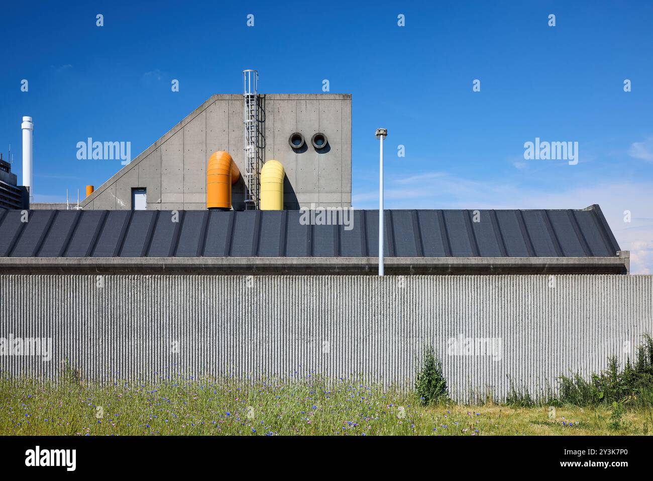 BIOFOS Lynetten, usine de traitement des eaux usées ; Refshalevej, Copenhague, Danemark Banque D'Images