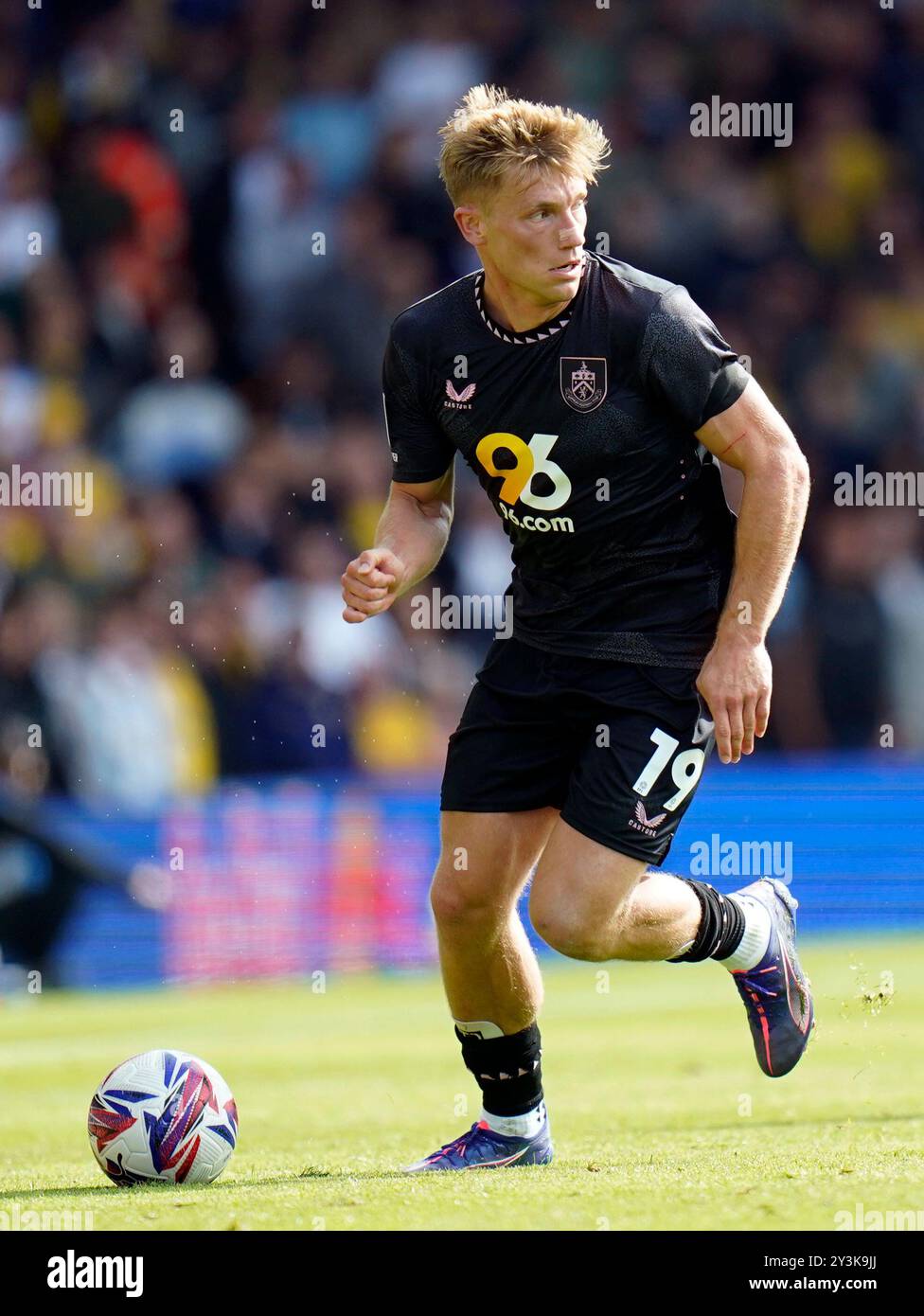 Zian Flemming de Burnley lors du Sky Bet Championship match à Elland Road, Leeds. Date de la photo : samedi 14 septembre 2024. Banque D'Images