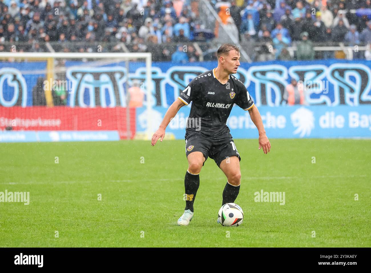 Jakob Lemmer (Dynamo Dresden, 10), TSV 1860 Muenchen v. Dynamo Dresden, Fussball, 3. Liga, 5. Spieltag, saison 24/25, 14.09.2024, Foto : Eibner-Pressefoto/Jenni Maul Banque D'Images