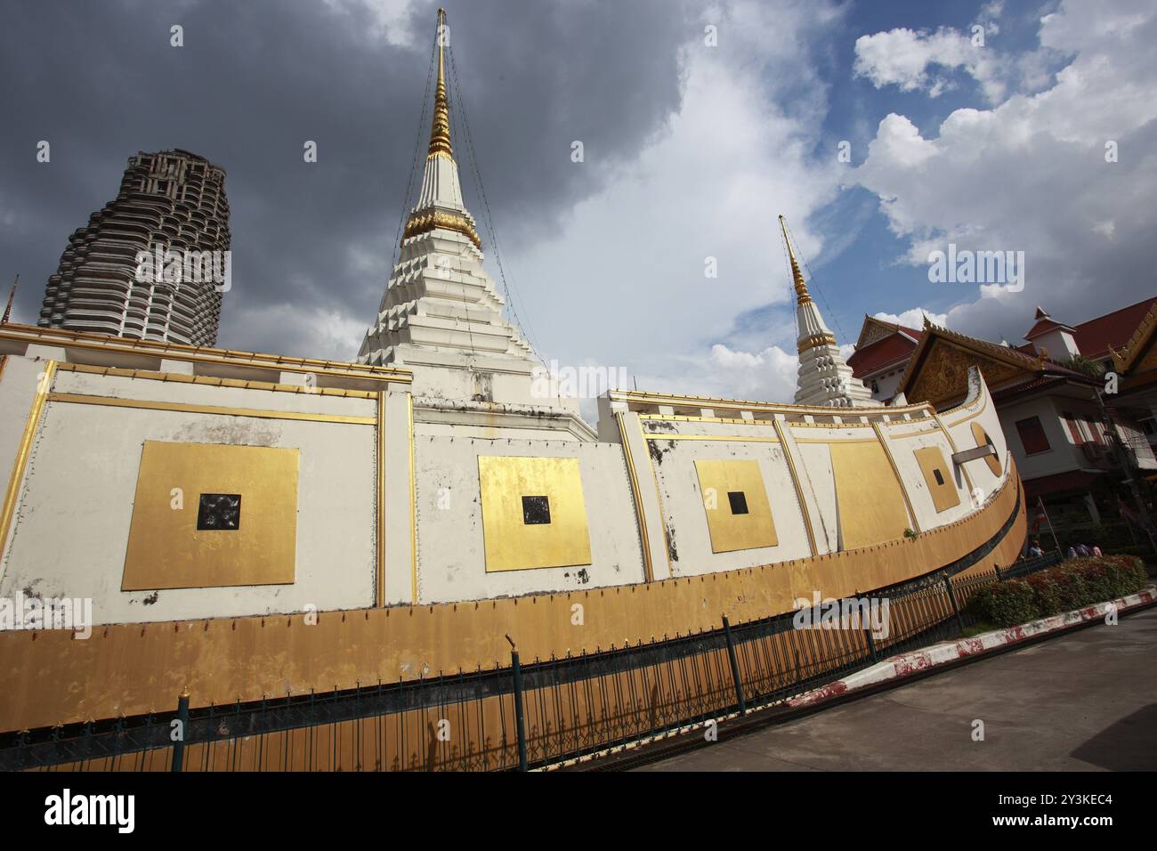 Wat Yannawa, le temple du bateau, Bangkok, Thaïlande, Asie Banque D'Images