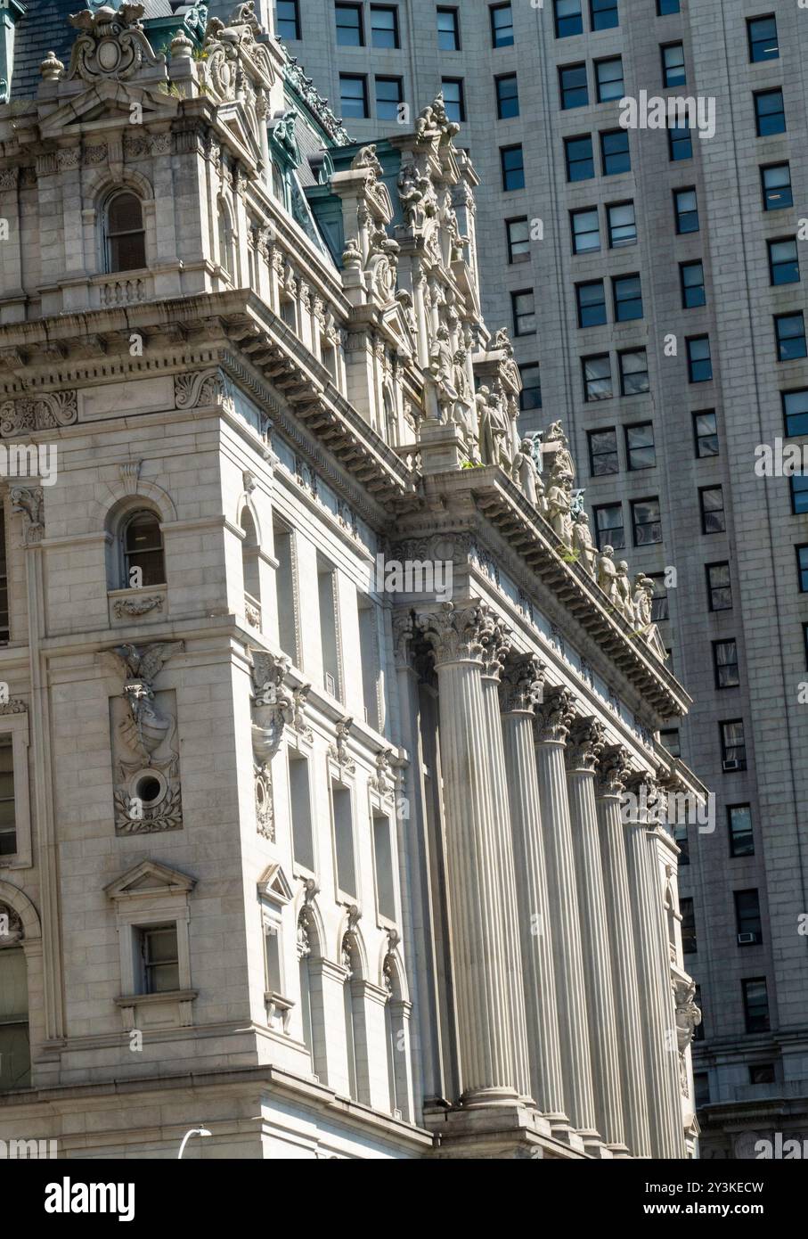 Le palais de justice de substitution est un monument historique national situé sur Chambers Street à Lower Manhattan, 2024, NYC, États-Unis Banque D'Images