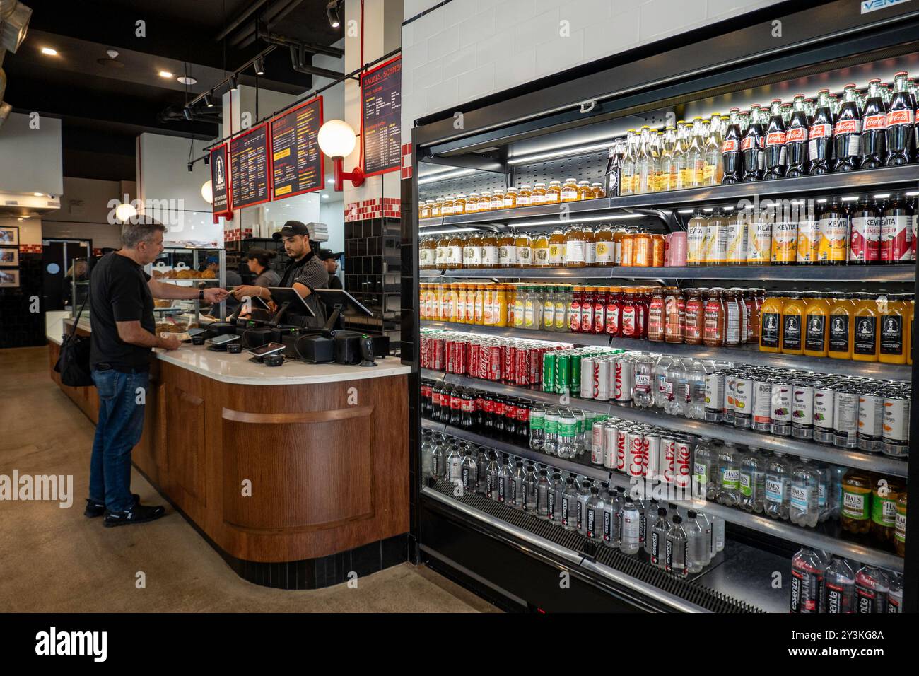 Utopia Bagels a ouvert une succursale à Manhattan sur E. 34th en 2024, Murray Hill, New York City, USA Banque D'Images