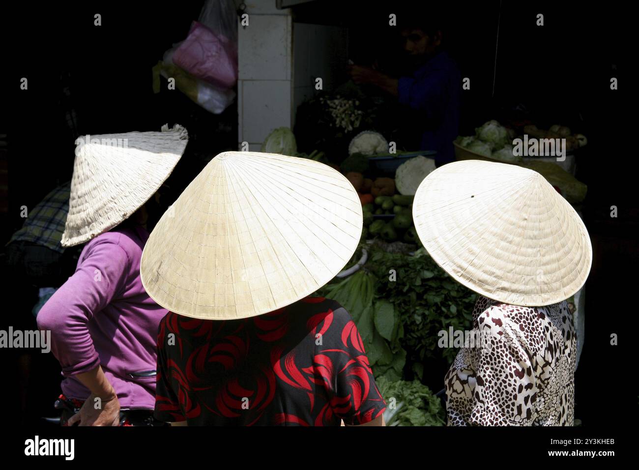 Scène de marché à Saigon Banque D'Images