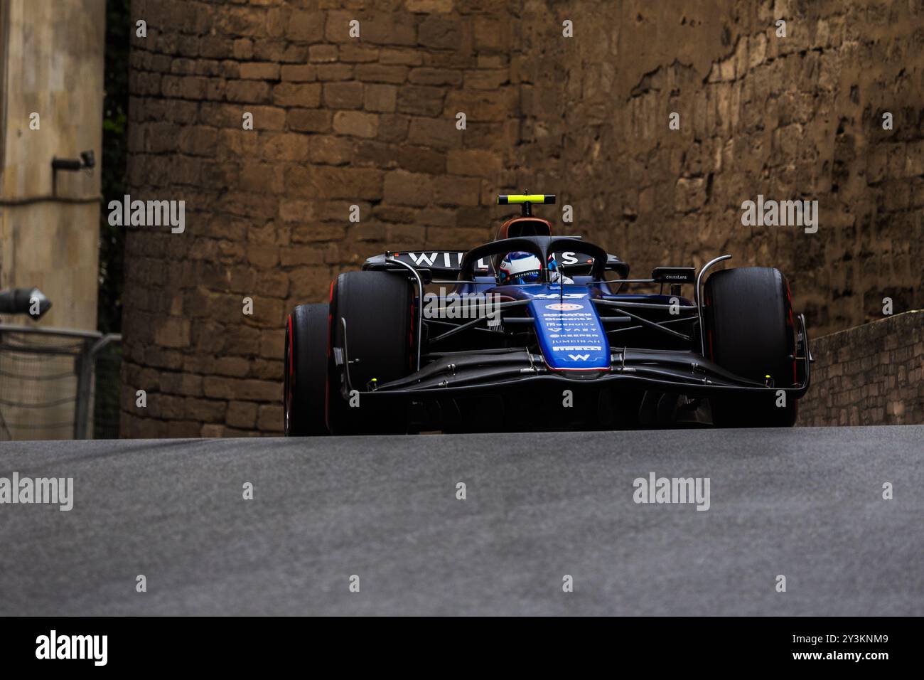 Circuit de la ville de Bakou, Bakou, Azerbaïdjan. 14 septembre 2024 ; Franco Colapinto d'Argentine et Williams Racing lors du Grand Prix de formule 1 d'Azerbaïdjan Banque D'Images