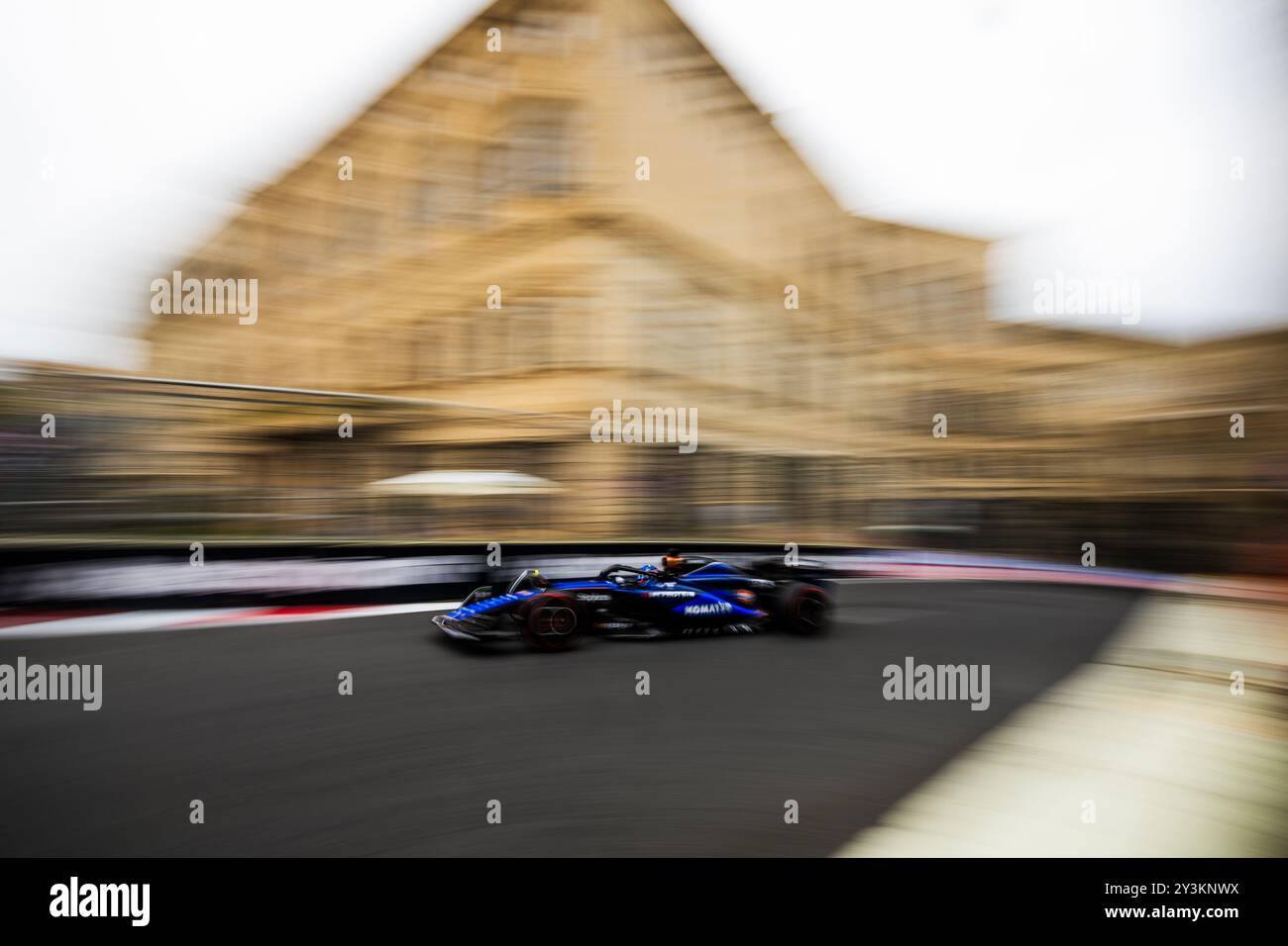 Circuit de la ville de Bakou, Bakou, Azerbaïdjan. 14.September.2024 ; Alexander Albon de Thaïlande et Williams Racing lors du Grand Prix de formule 1 d'Azerbaïdjan Banque D'Images