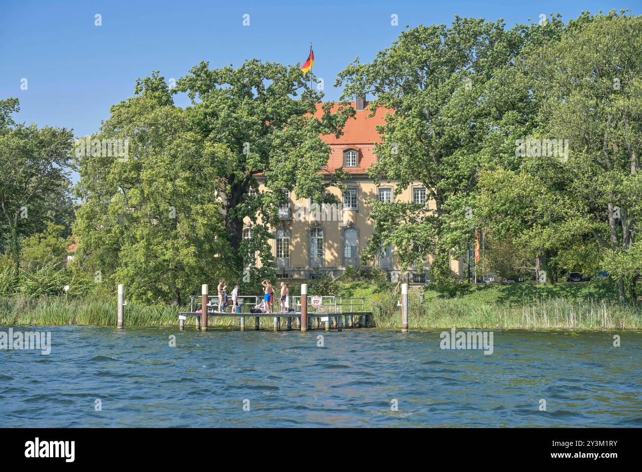 Borsig Villa, Halbinsel Reiherwerder, Tegeler See, Tegel, Reinickendorf, Berlin, Deutschland *** Borsig Villa, Reiherwerder Peninsula, Tegeler See, Tegel, Reinickendorf, Berlin, Allemagne Banque D'Images