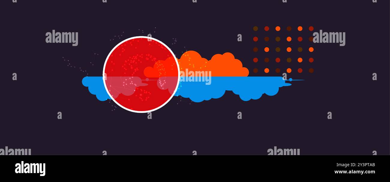 La technologie Cloud et le rôle de l'informatique de périphérie dans l'amélioration des performances, la réduction de la latence et l'amélioration du traitement des données dans les applications en temps réel Illustration de Vecteur