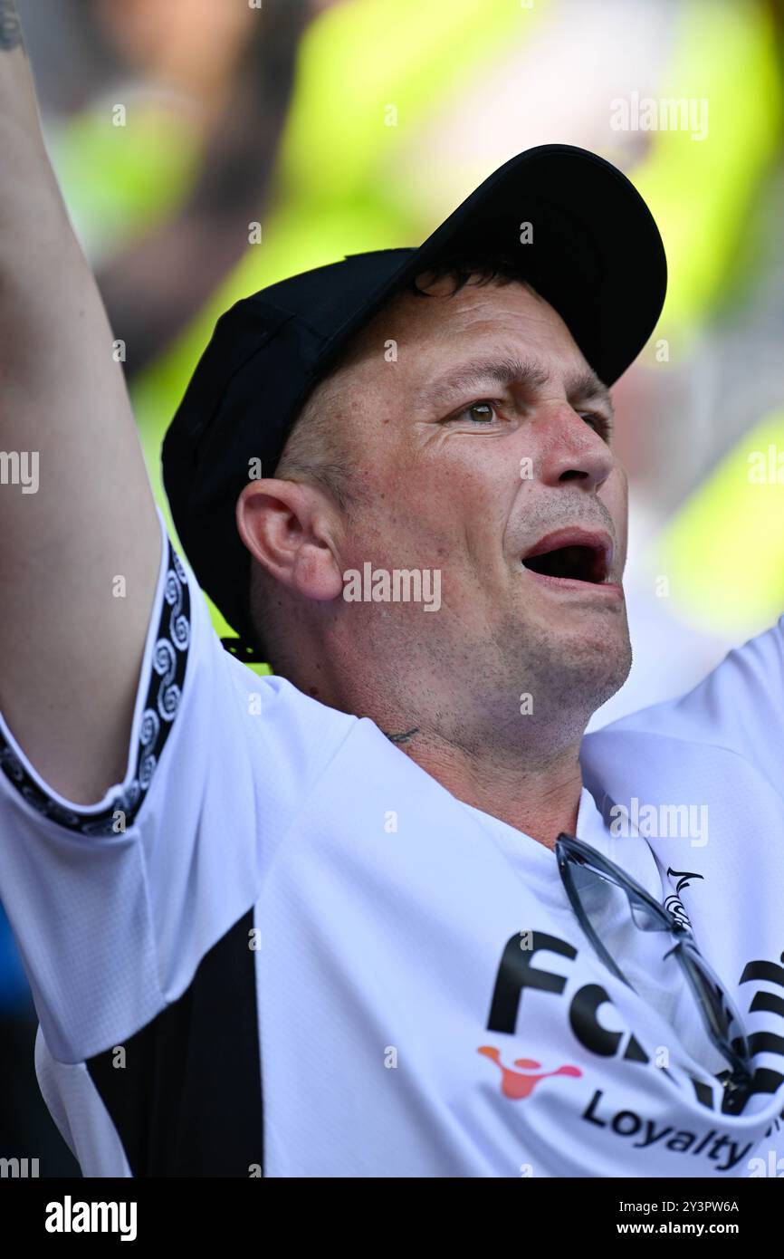 Derby County Fan lors du match de championnat Sky Bet Derby County vs Cardiff City au Pride Park Stadium, Derby, Royaume-Uni. 14 septembre 2024. (Photo de Mark Dunn/News images) in, le 14/09/2024. (Photo de Mark Dunn/News images/SIPA USA) crédit : SIPA USA/Alamy Live News Banque D'Images