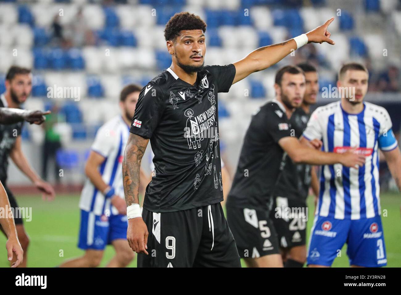 Bjorn Johnsen de Torpedo Kutaisi lors du match de la ligue de football géorgienne 2024 entre le FC Dinamo Tbilissi et le FC Torpedo Kutaisi au Boris Paitchadze Dinamo Arena le 18 août 2024 à Tbilissi, Géorgie. Tbilissi Dinamo Arena nommé d'après Boris Paichadze, Akaki Tsereteli Avenue, Didube, Tbilissi, 0154, Géorgie Géorgie Copyright : xArturxStabulnieksx 654049 Banque D'Images