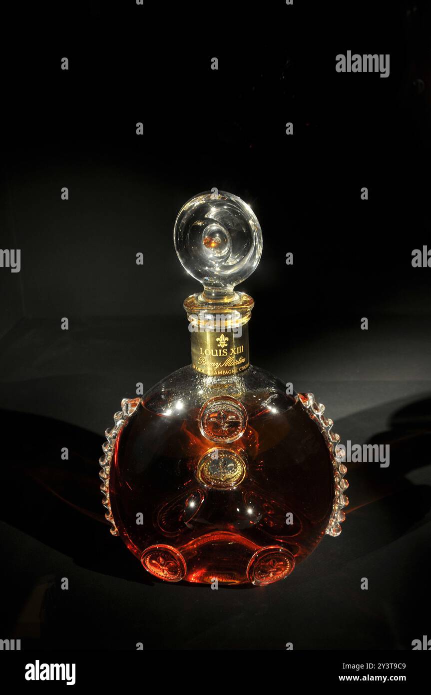 FRANCE. POITOU-CHARENTES. COGNAC. MUSÉE DES ARTS DU COGNAC, 'LOUIS XIII, DIAMANT'' (CARAFE LOUIS XIII)' Banque D'Images