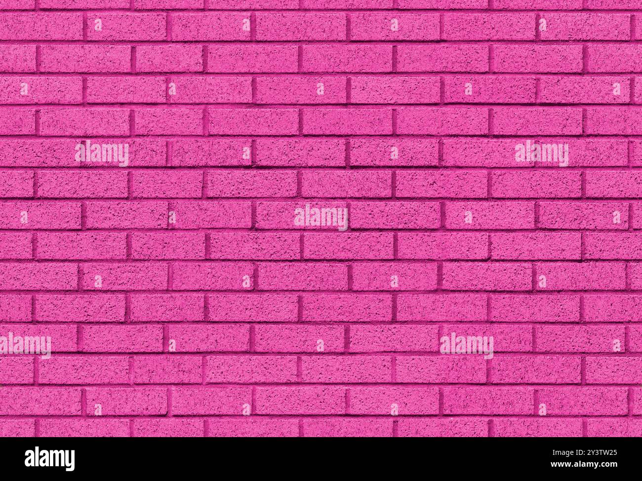 Image de texture de fond sans couture de mur de briques roses. Peinture magenta appliquée sur la surface de maçonnerie de bloc. Un intérieur moderne et extérieur et tuile de toile de fond de Banque D'Images