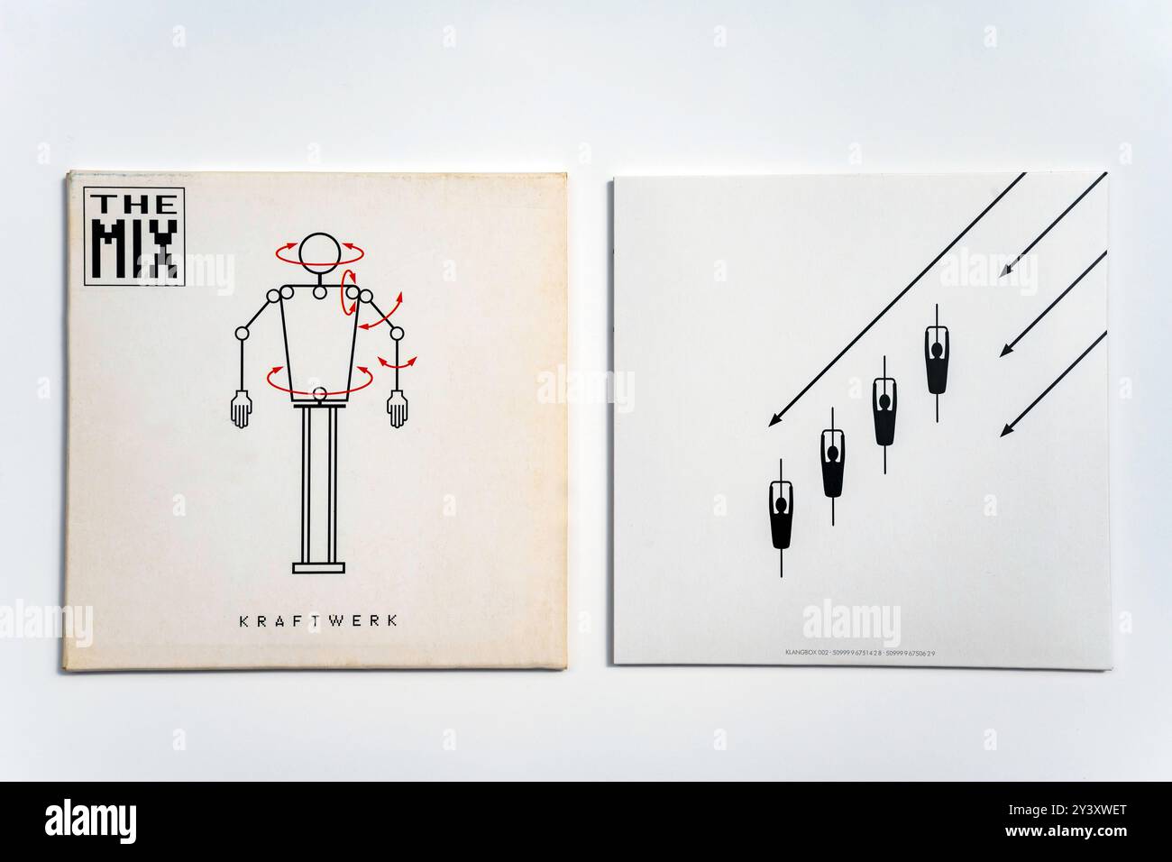 Housse de disque compact Kraftwerk The Mix Banque D'Images