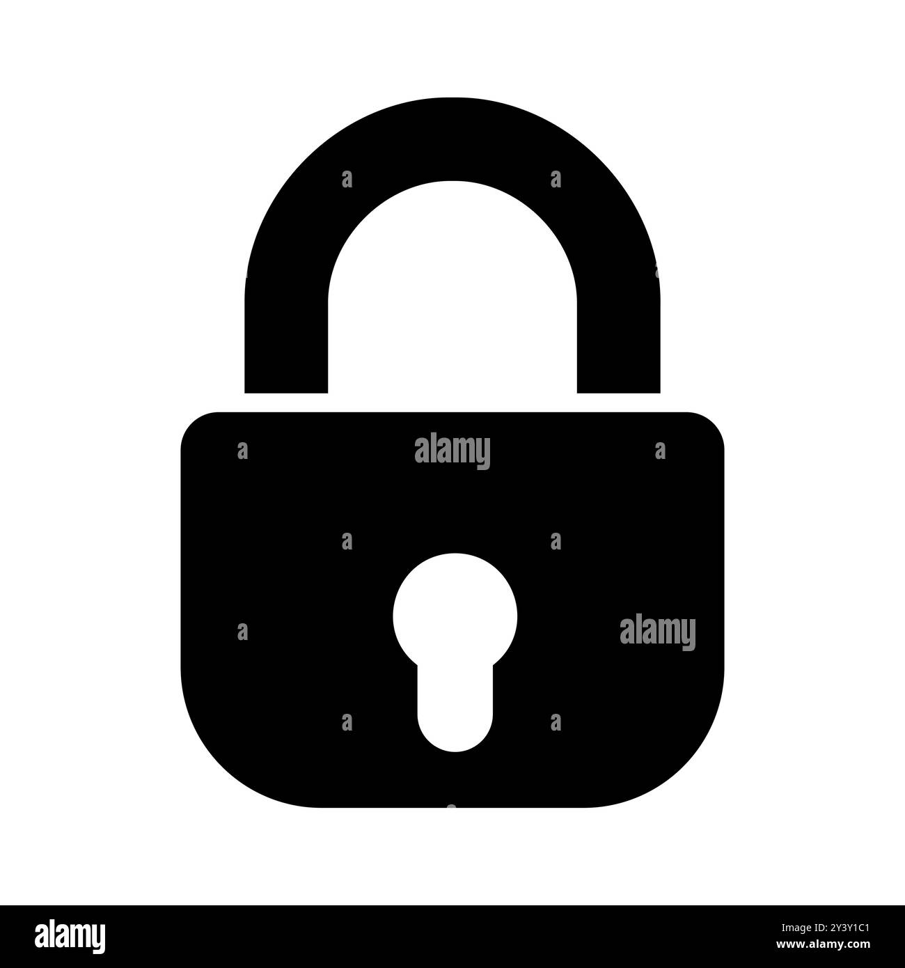 Icône de vecteur de verrouillage de sécurité. Symbole de confidentialité et de protection des données. Panneau de sécurité. Symbole graphique pour votre conception de site Web, logo, application, interface utilisateur Illustration de Vecteur