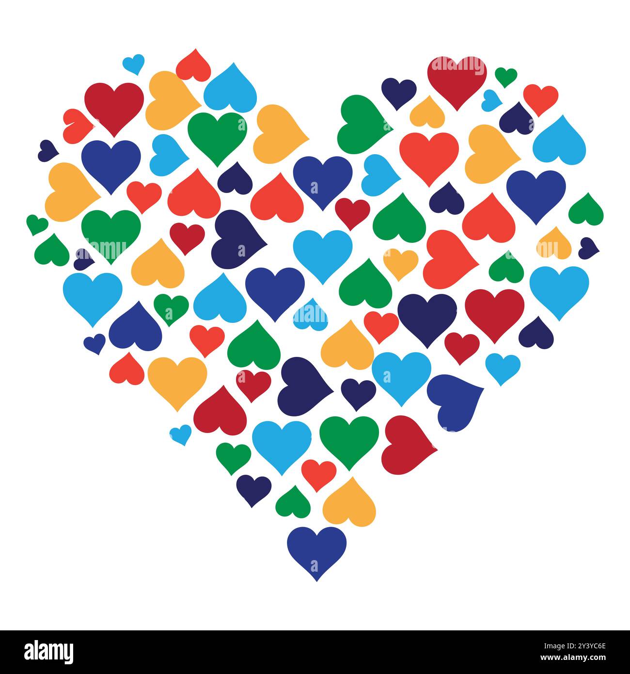 Design de forme de coeur de mariage Illustration de Vecteur