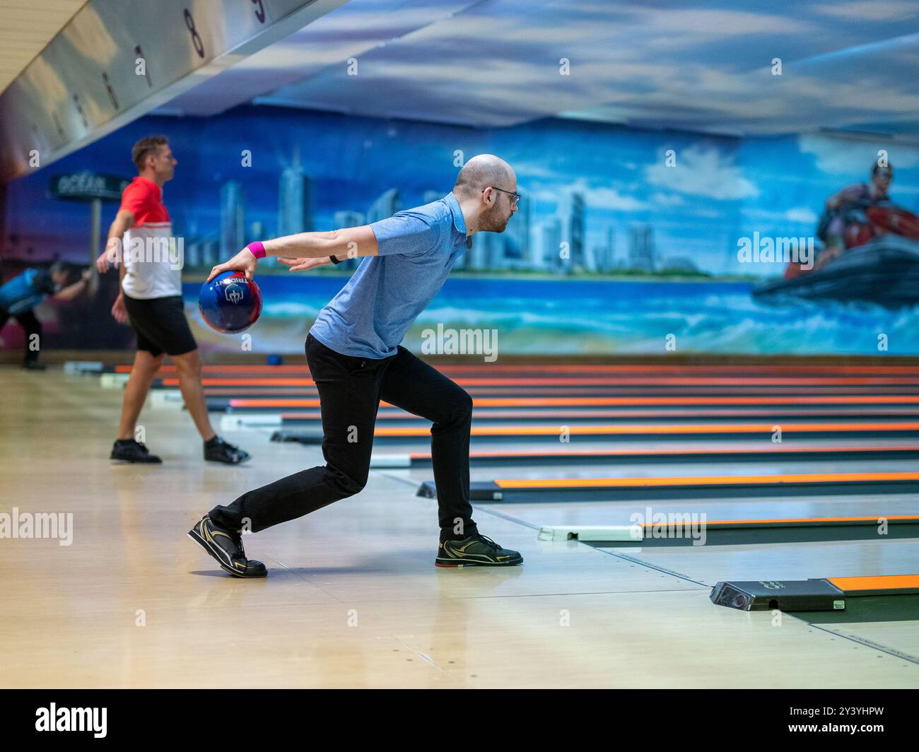 Markus Wallner (Tuebingen), Bowling, DBU, Tuebinger Jubilaeums-Doppelturnier 2024, BSV Tuebingen e.V. 15.09.2024, Eibner-Pressefoto/Sascha Walther Banque D'Images