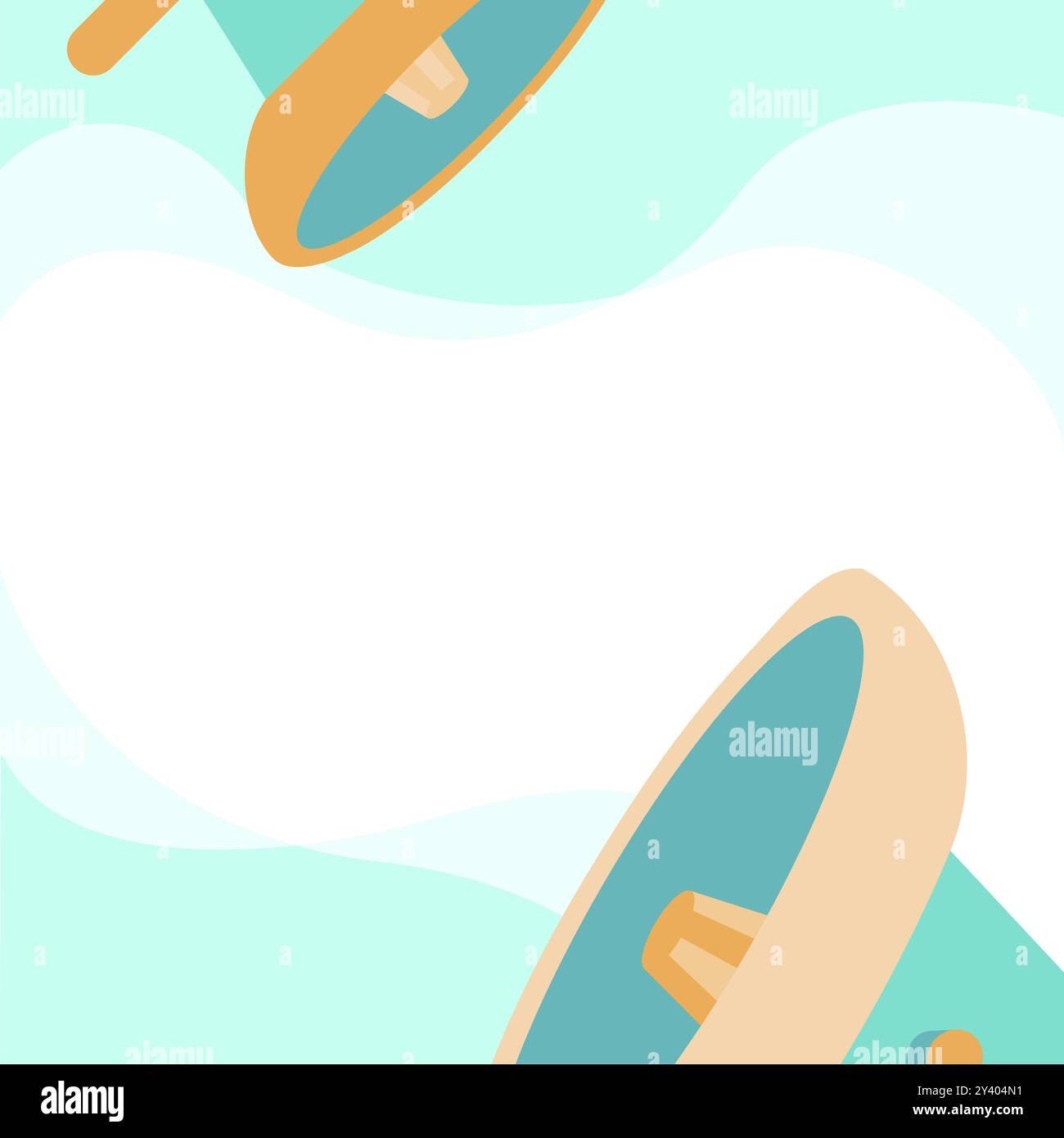 Paire de dessin mégaphone faisant annonce dans Chat Cloud Banque D'Images