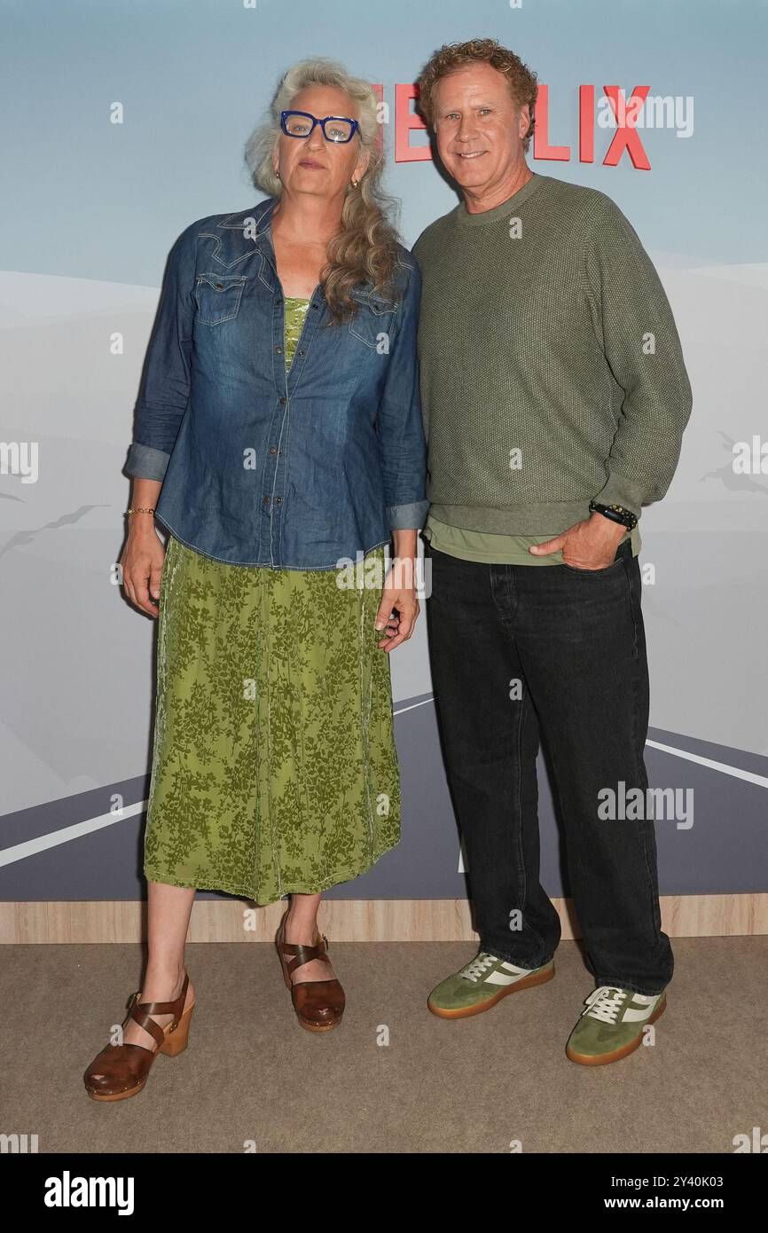 Will Ferrell et Harper Steele assistent à une séance photo et à la projection du documentaire Netflix Will & Harper à l’hôtel Ham Yard, Londres. Date de la photo : dimanche 15 septembre 2024. Banque D'Images