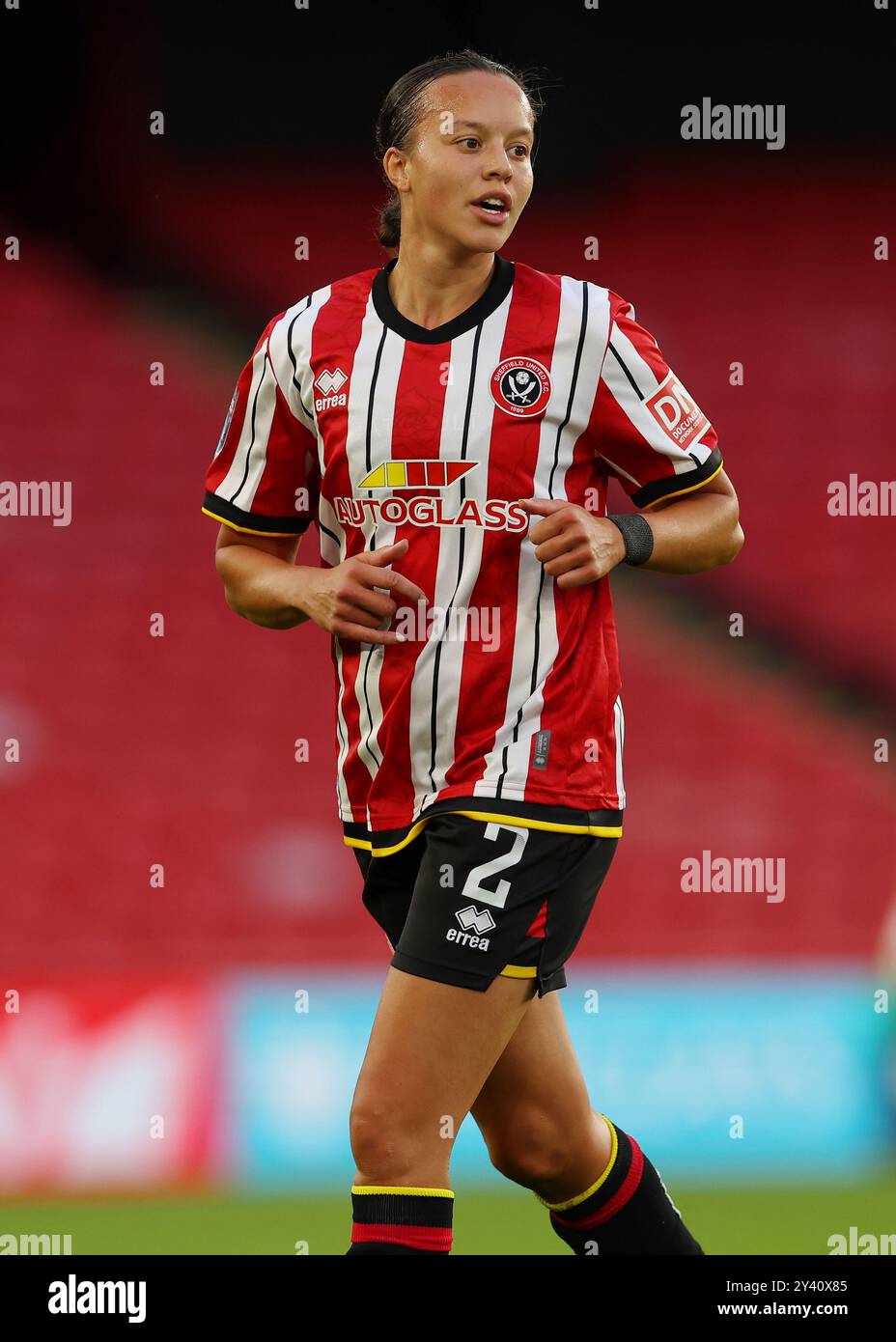 Sheffield, Royaume-Uni. 14 septembre 2024. Leanne Cowan de Sheffield United lors du match de championnat féminin de FA à Bramall Lane, Sheffield. Le crédit photo devrait se lire : Simon Bellis/Sportimage crédit : Sportimage Ltd/Alamy Live News Banque D'Images