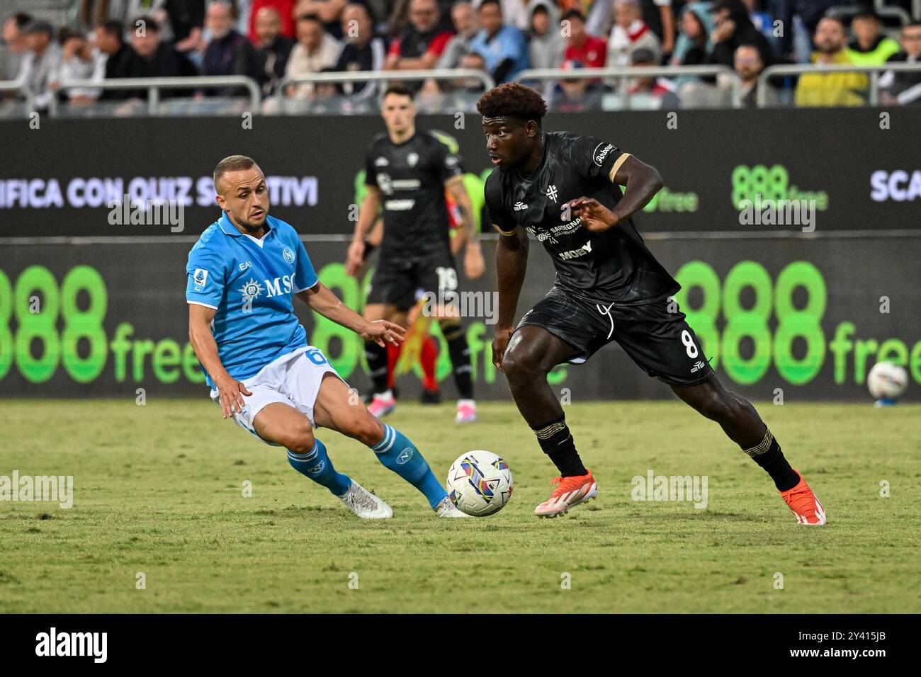 Michel Adopo de Cagliari Calcio lors de Cagliari Calcio vs SSC Napoli, match de football italien Serie A à Cagliari, Italie, le 15 septembre 2024 Banque D'Images