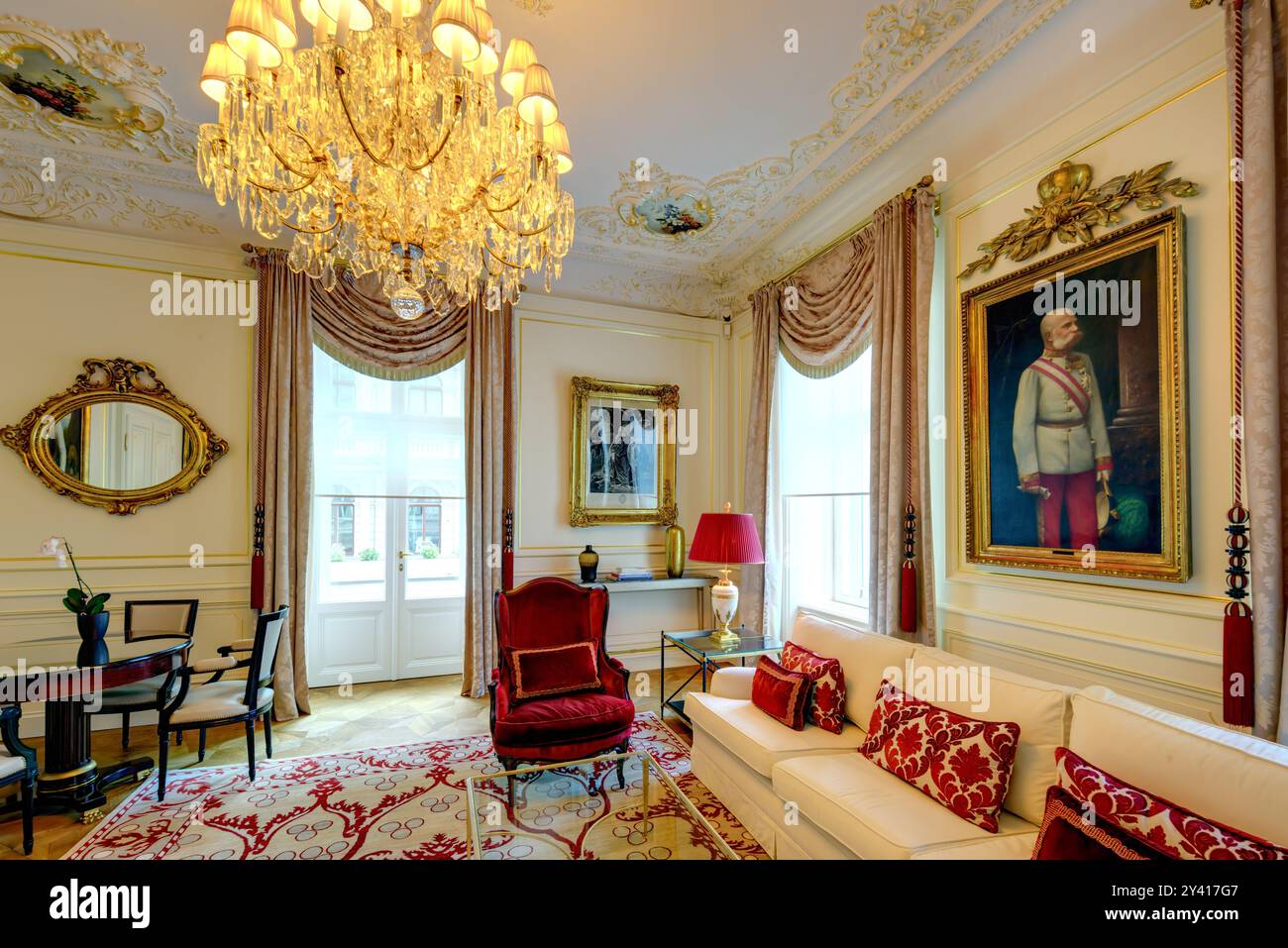 Wien, Hotel Sacher, suite // Vienne, Hotel Sacher, suite Banque D'Images