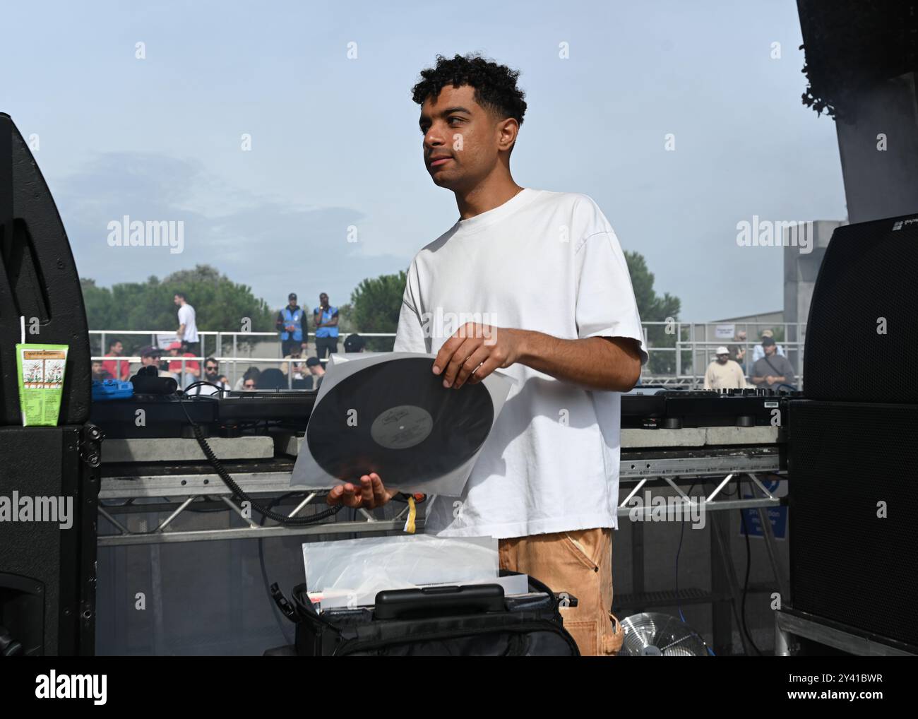 LONDRES, ROYAUME-UNI. 15 septembre 2024. Kirollus se produit au Jazz Cafe Festival à Burgess Park, (photo de 李世惠/See Li/Picture Capital) crédit : Voir Li/Picture Capital/Alamy Live News Banque D'Images