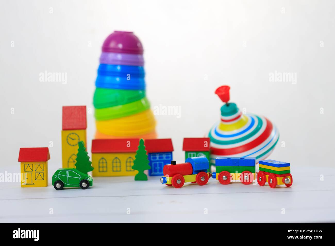 Jouets classiques, motricité de l'enfant Banque D'Images