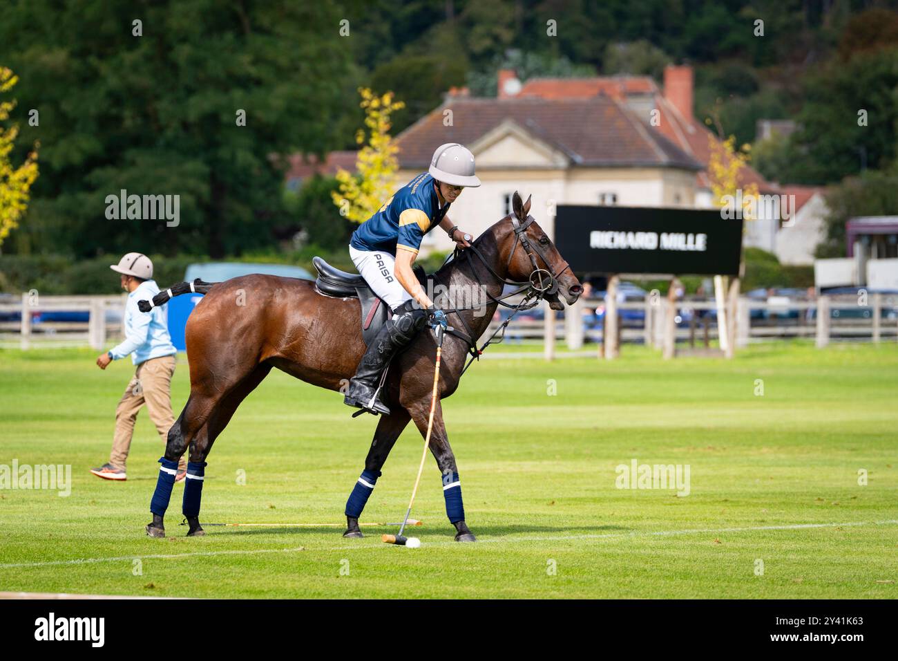 Chantilly, France. 14 septembre 2024. Déjeuner au Polo Club lors de la 7ème édition du Chantilly Arts & Elegance - Richard mille au domaine du Château de Chantilly, du 13 au 15 septembre 2024, à Chantilly, France - photo Jean-Baptiste Millet/DPPI crédit : DPPI Media/Alamy Live News Banque D'Images