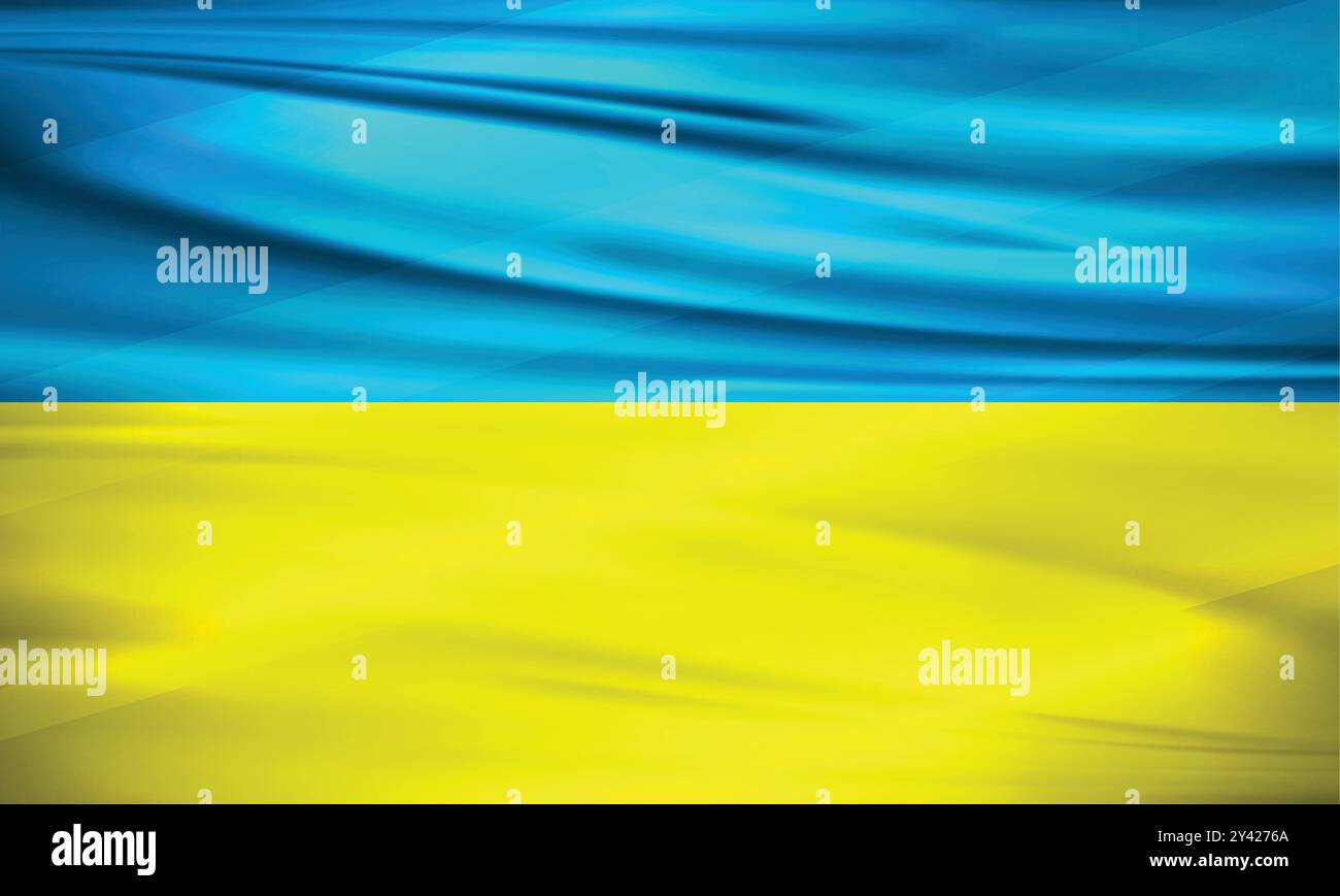 Drapeau de l'Ukraine et vecteur modifiable, drapeau du pays de l'Ukraine Illustration de Vecteur