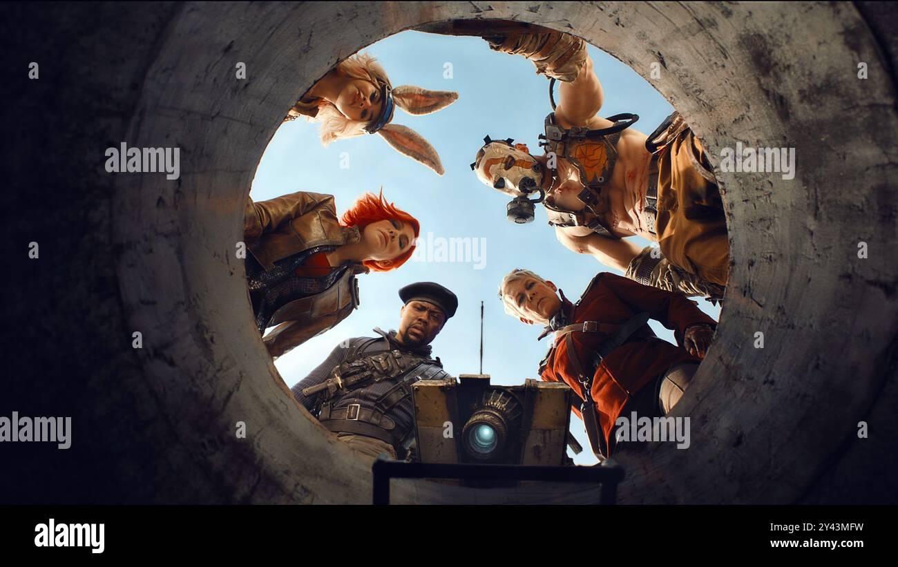 JAMIE LEE CURTIS, CATE BLANCHETT, KEVIN HART ET ARIANA GREENBLATT DANS BORDERLANDS (2024), RÉALISÉ PAR ELI ROTH. Crédit : Arad Productions / Picturestart / album Banque D'Images