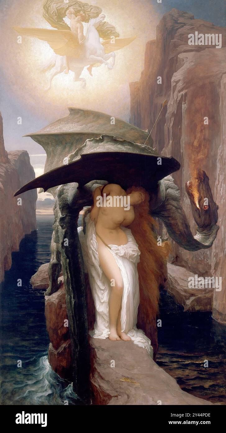 FREDERIC LEIGHTON (1830-1896) artiste anglais. Persée et Andromède 1891. Banque D'Images