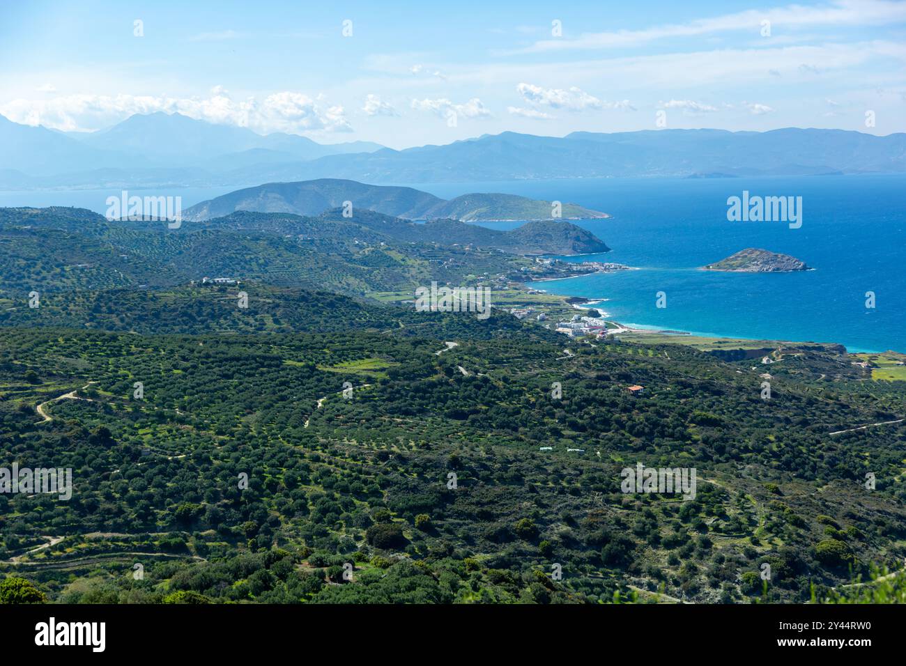 La Crète est la plus grande et la plus peuplée des îles grecques, la cinquième plus grande île de la mer Méditerranée. Banque D'Images