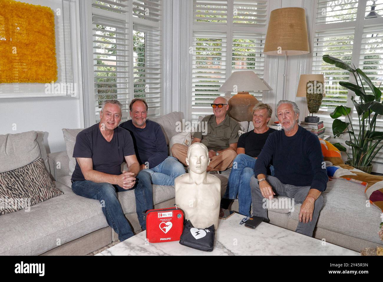 Spakenburg, pays-Bas. 16 septembre 2024. SCHEVENINGEN, 16-09-2024, Podcast Rob Jansen, Rene van der Gijp, Wim Kieft en Michel van Egmond, crédit : Pro Shots/Alamy Live News Banque D'Images