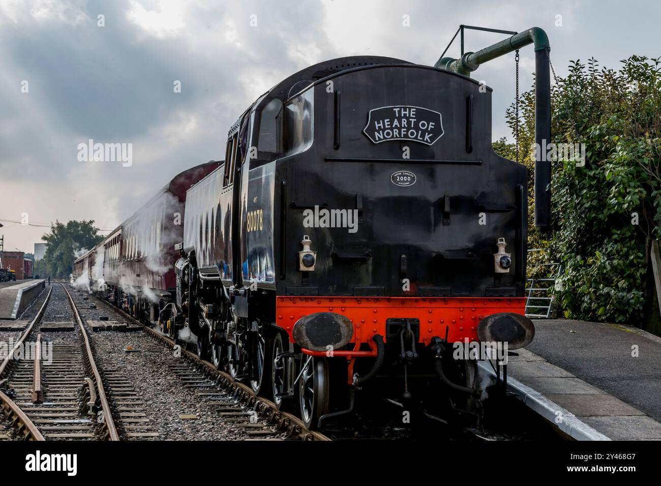 Le train à vapeur Flying Scotsman Banque D'Images