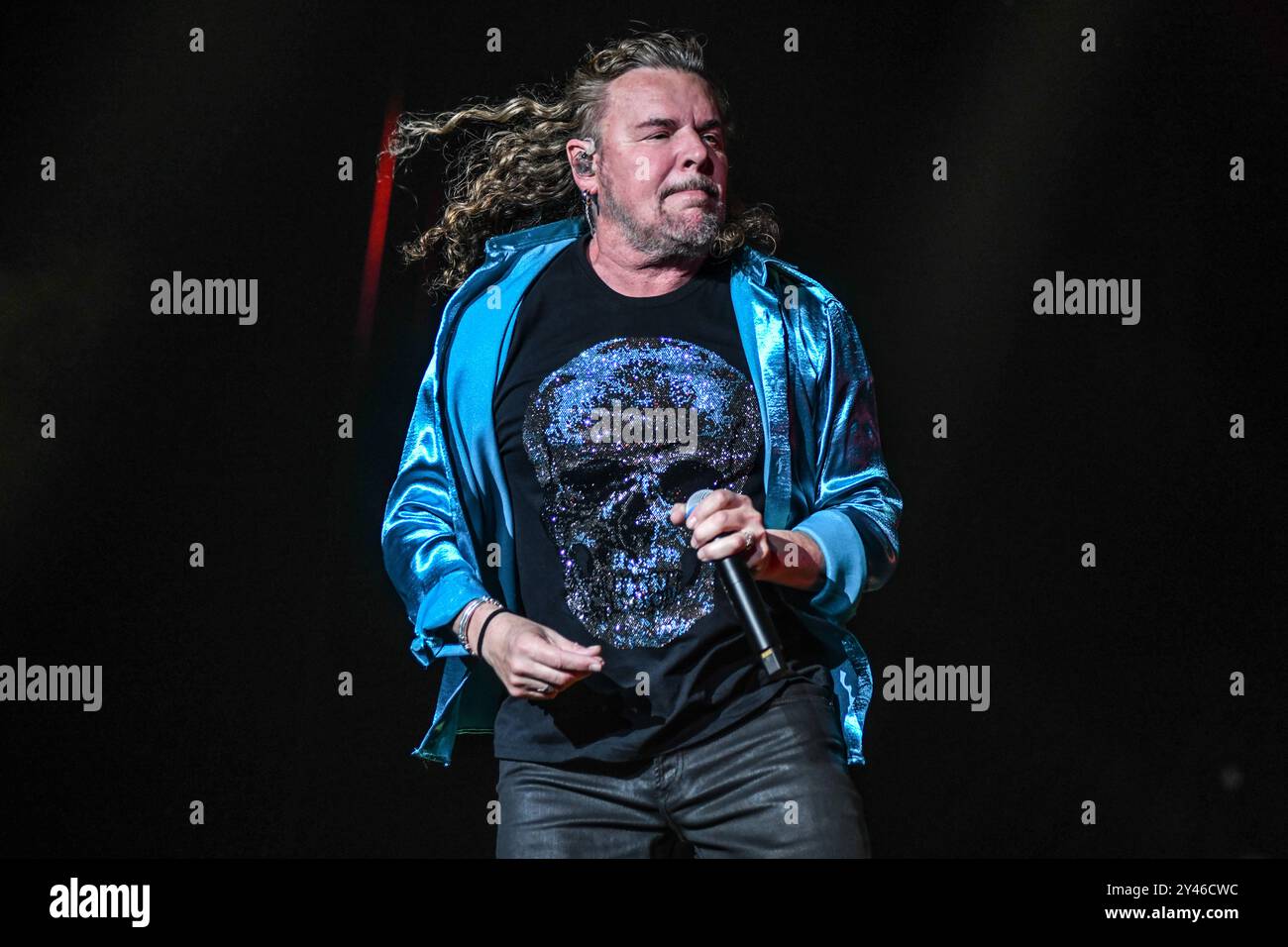 Maná : Fher Olvera (chant). Banque D'Images