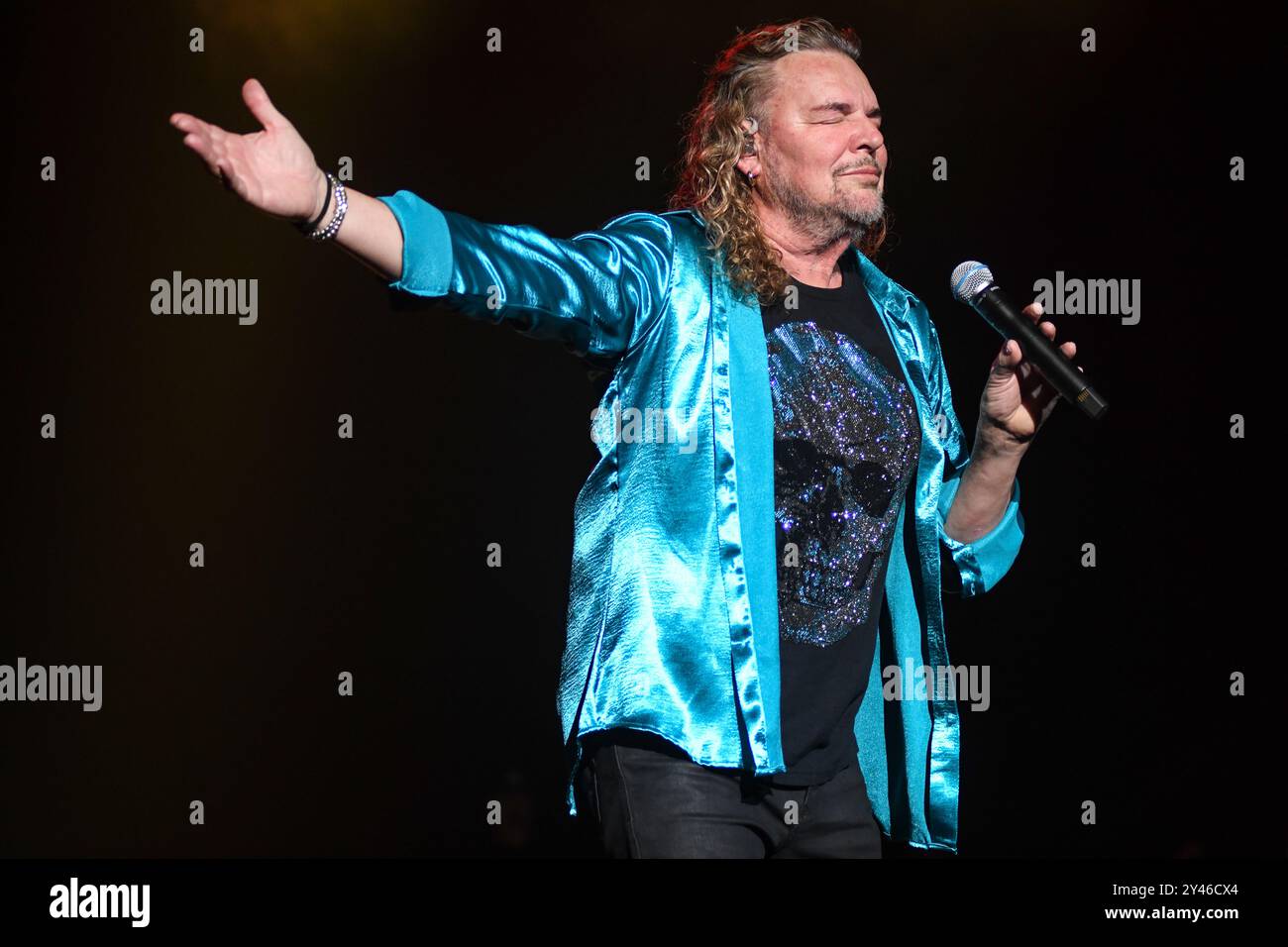 Maná : Fher Olvera (chant). Banque D'Images